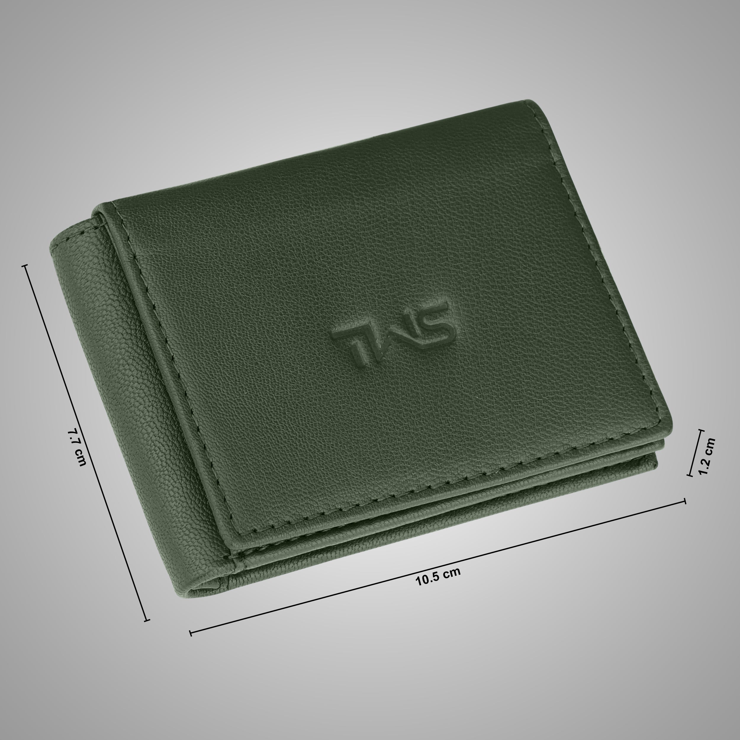 Fold Craft Genuine Leather Wallet For Men - Green