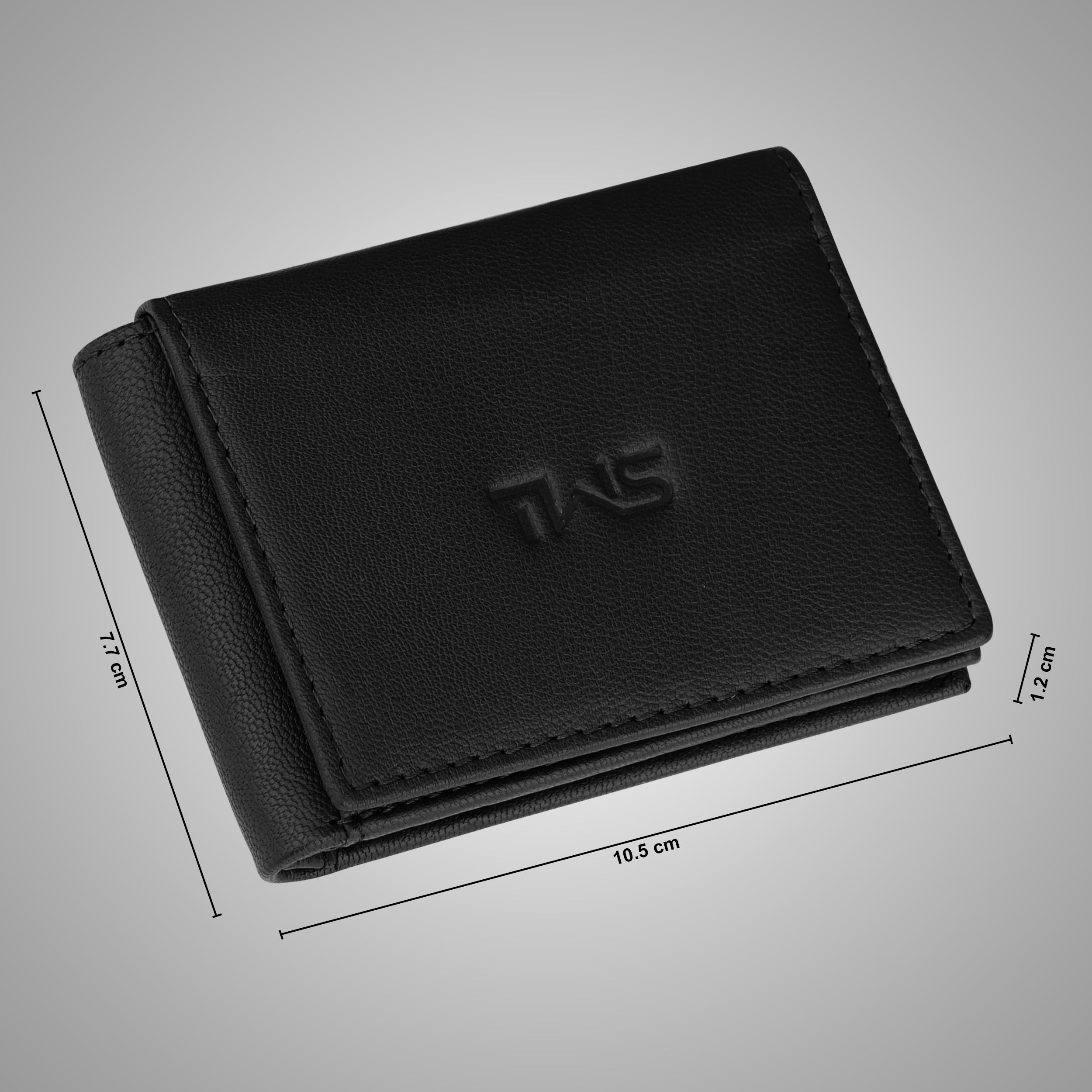 Fold Craft Genuine Leather Wallet For Men - Black