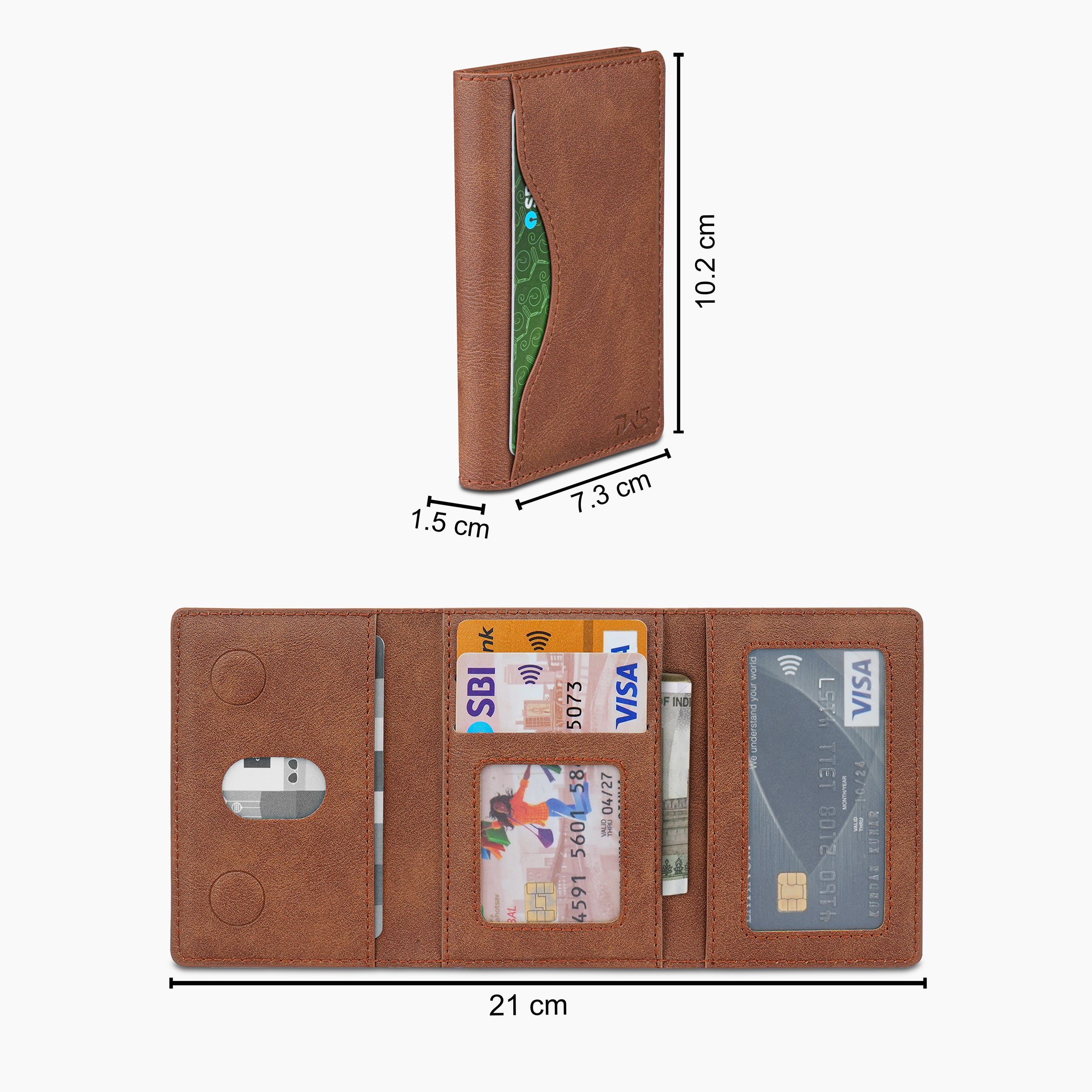UrbanMag Secure MagSafe Tri-Fold Cardholder - Tan