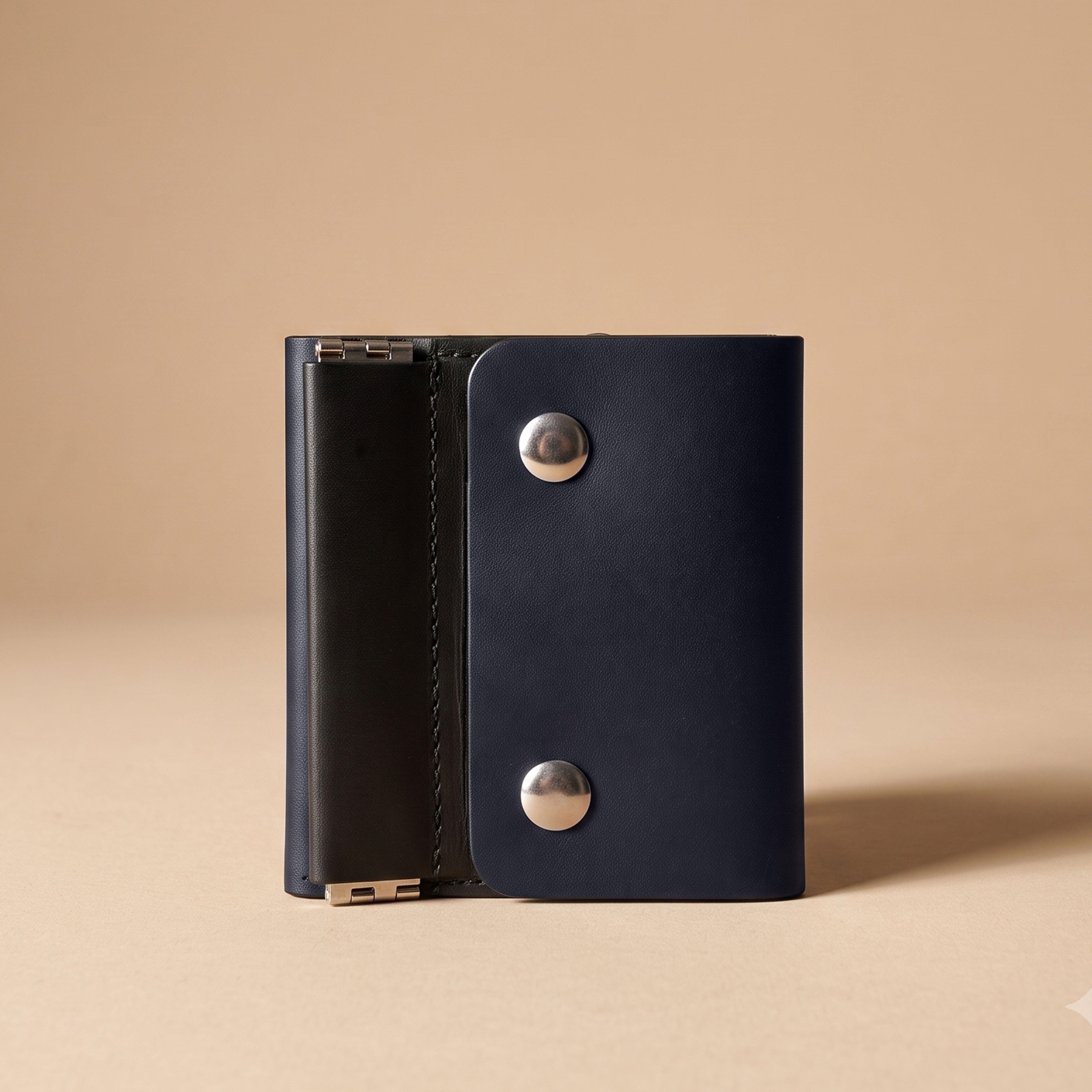 ClickKiss Minimalist Genuine Leather Wallet - Blue