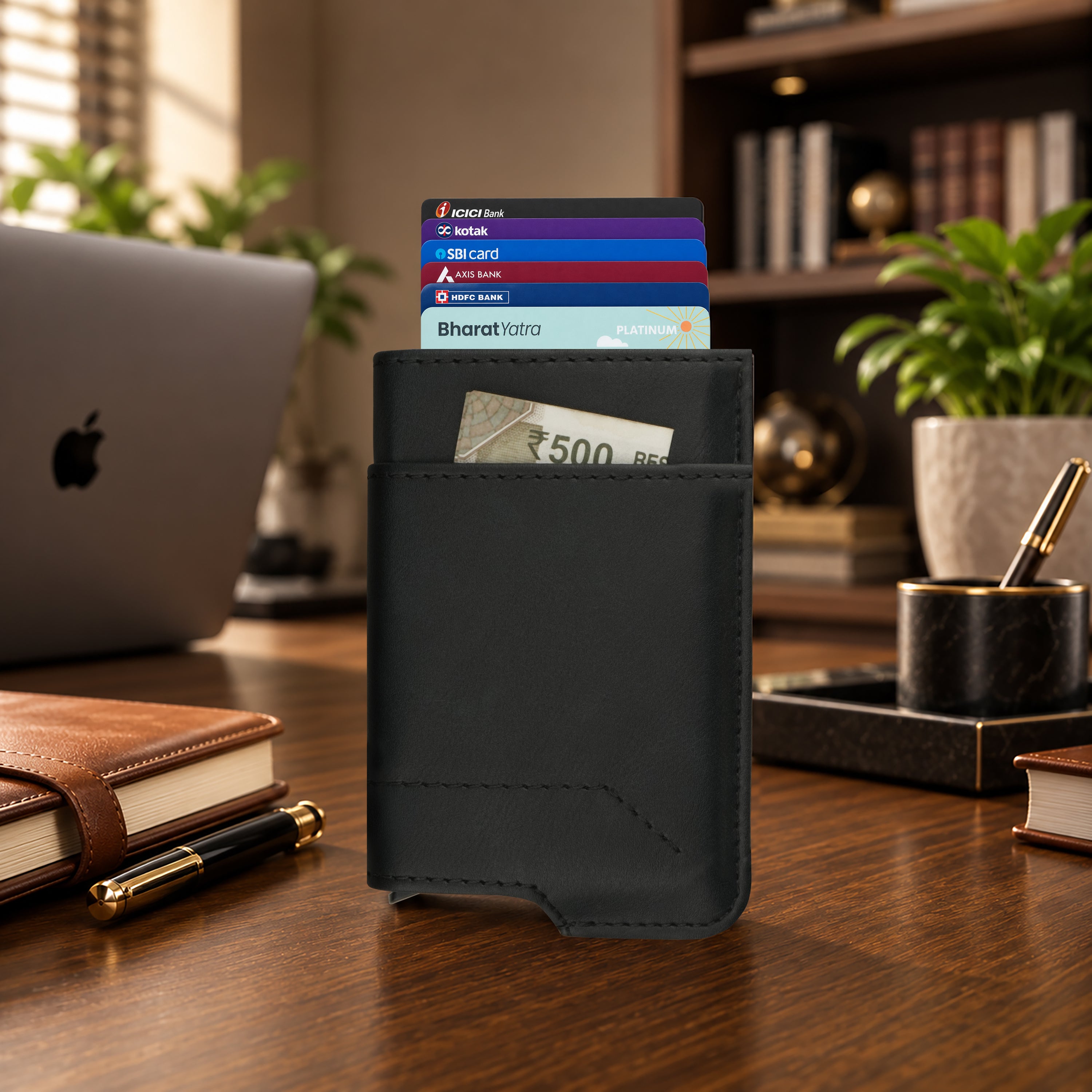 Apex RFID Protected Pop-Up Cardholder - Black