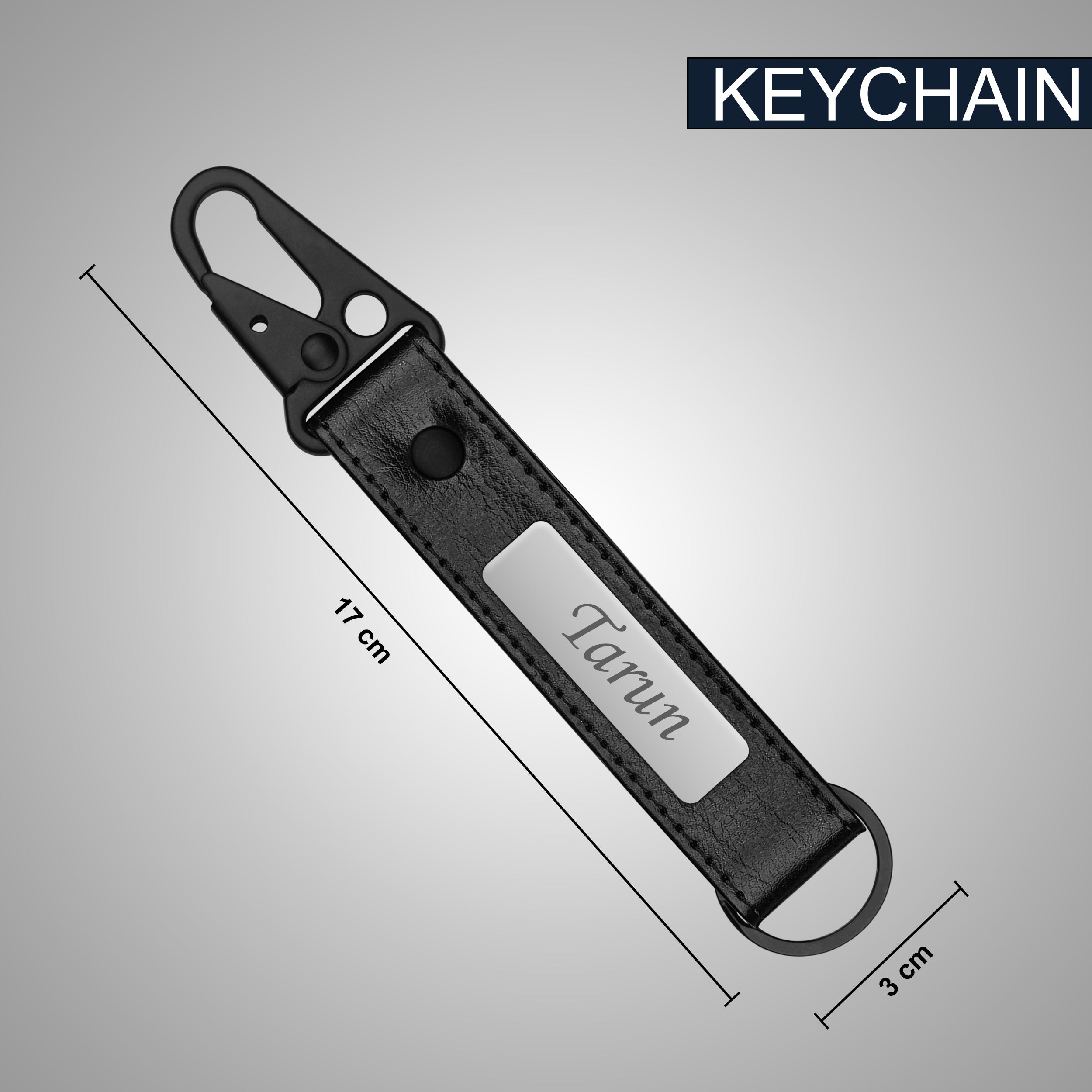 Personalized Signature Luxe Diary Pen Keychain Perfume & Flask Gift Set - Black