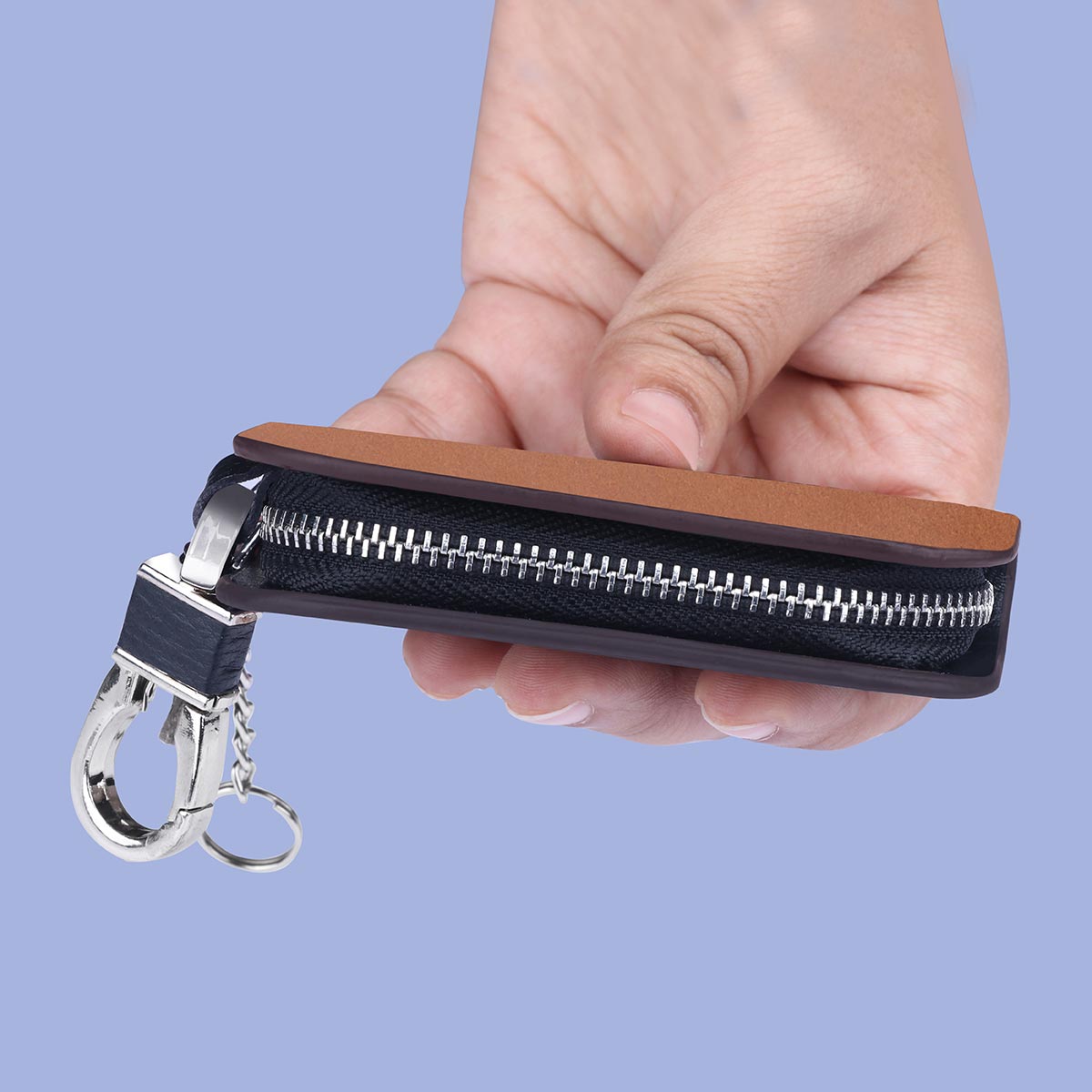 Premium Matte Finish Leather Keycase
