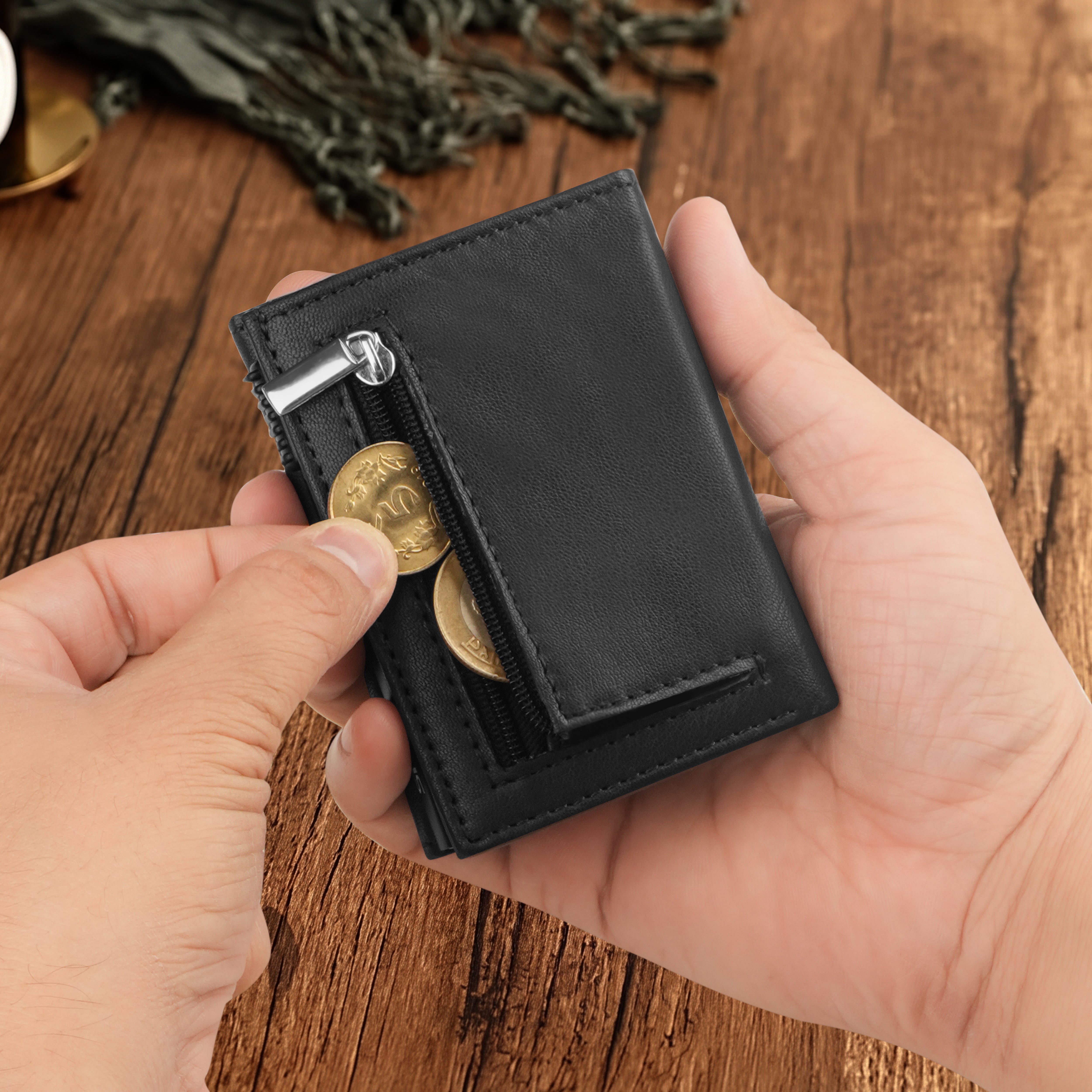 Classic Defender RFID Protected Wallet Cardholder - Black