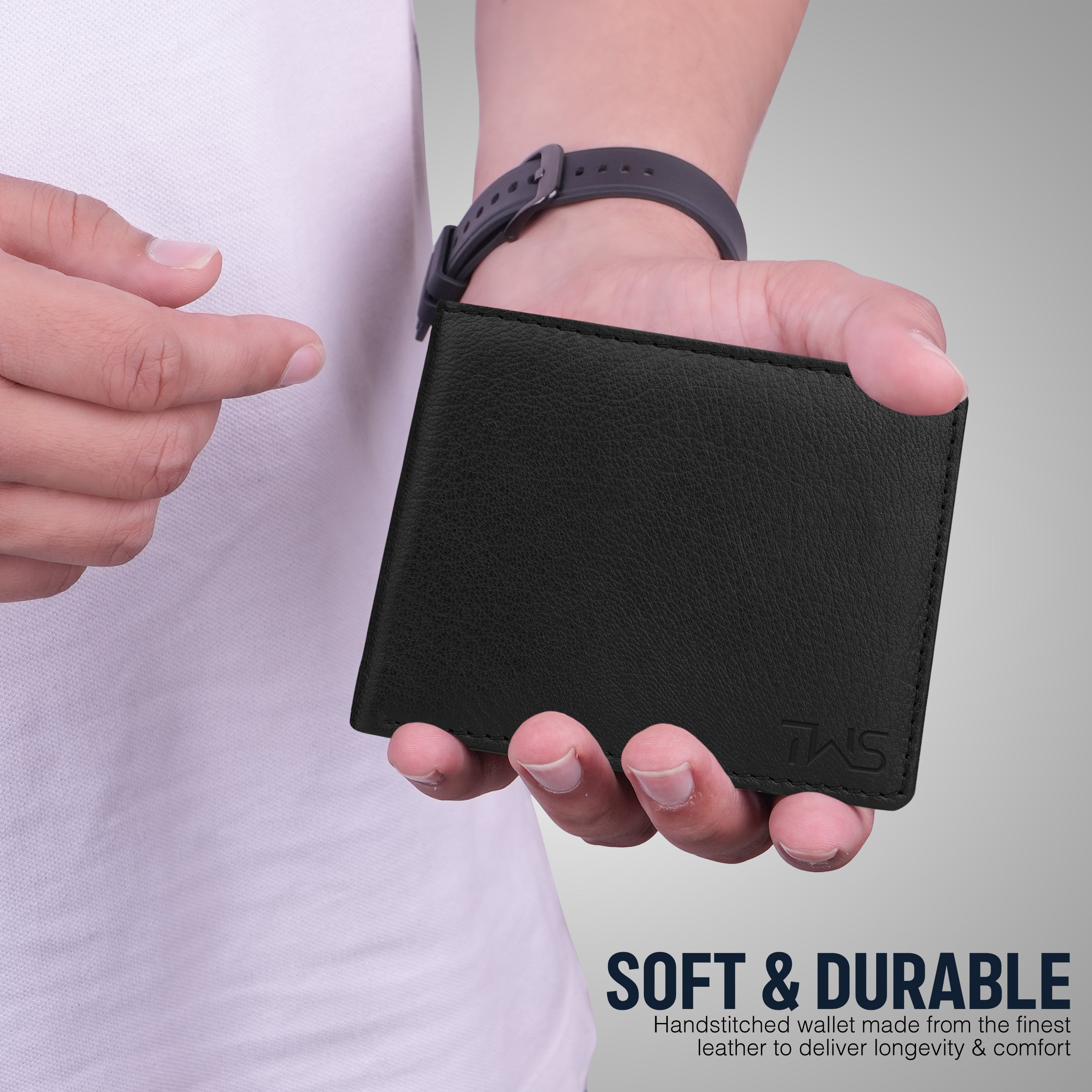 Carry Mate Genuine Leather Wallet For Men - Black