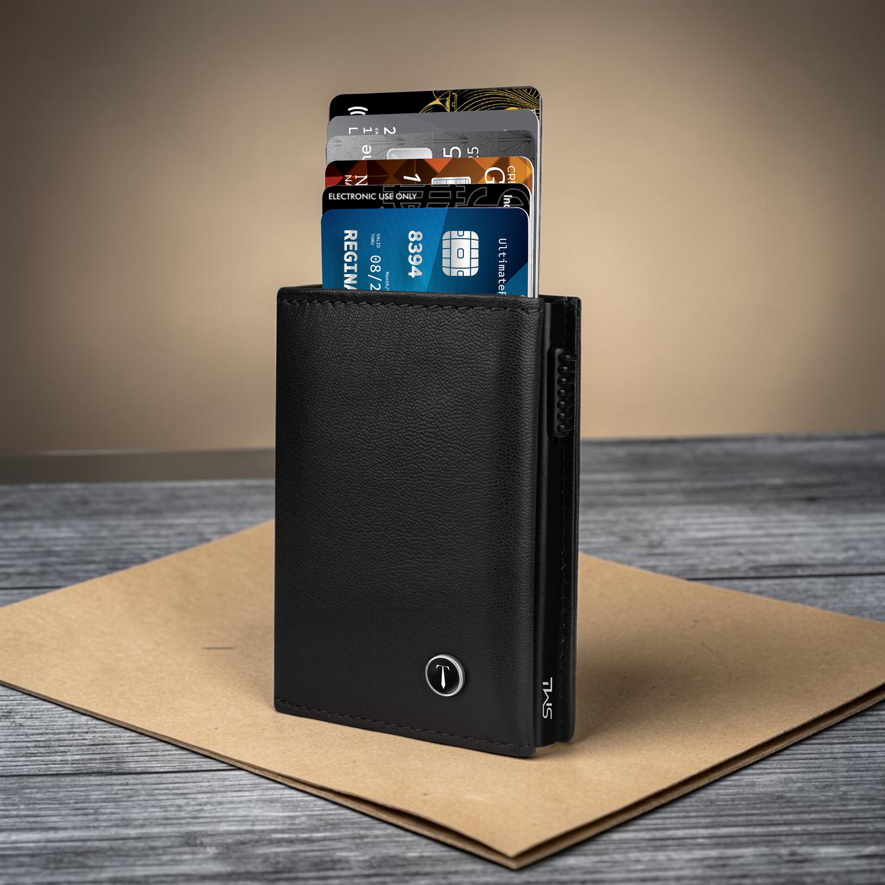 Classic Defender RFID Protected Wallet Cardholder - Black