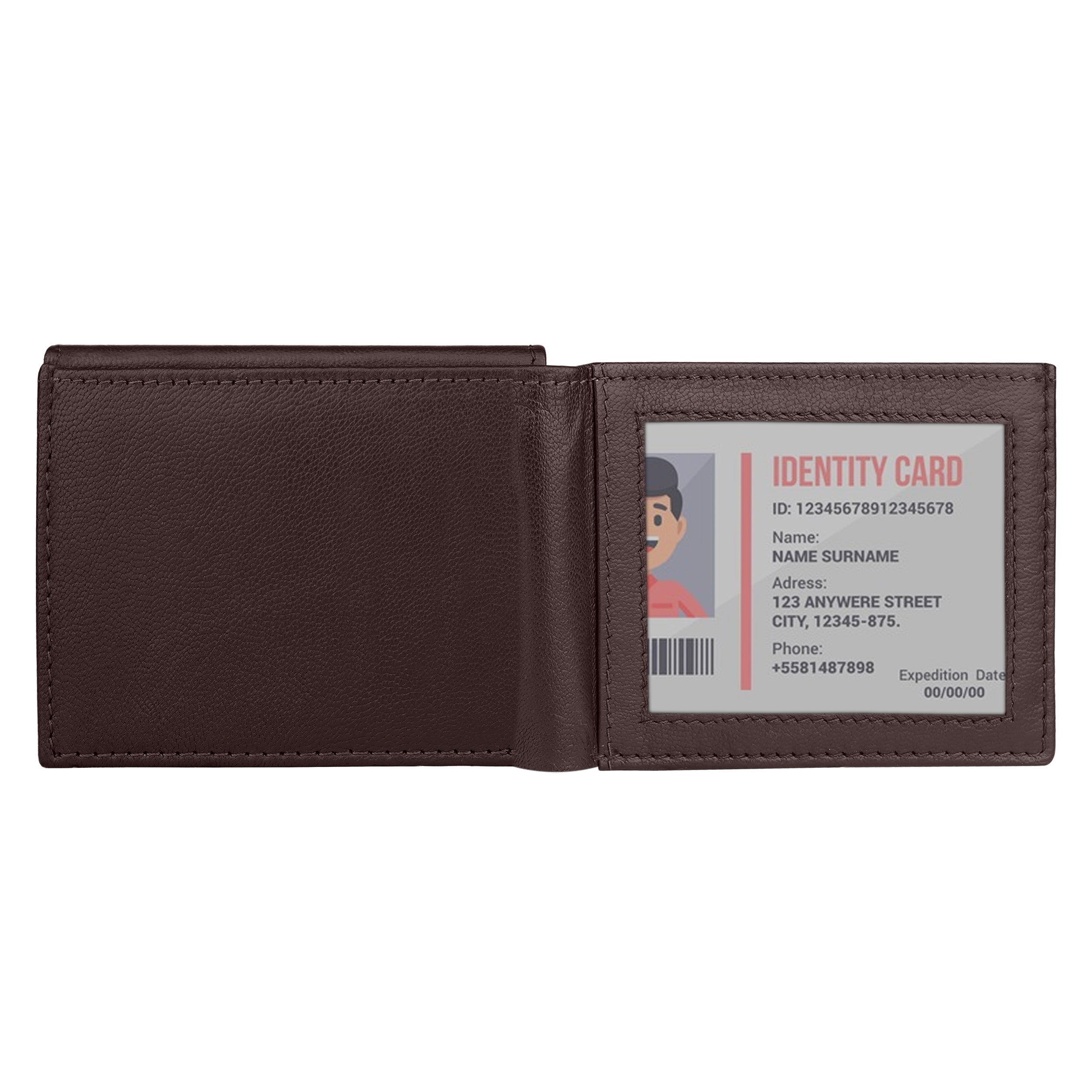 Fold Craft Genuine Leather Wallet For Men - Brown