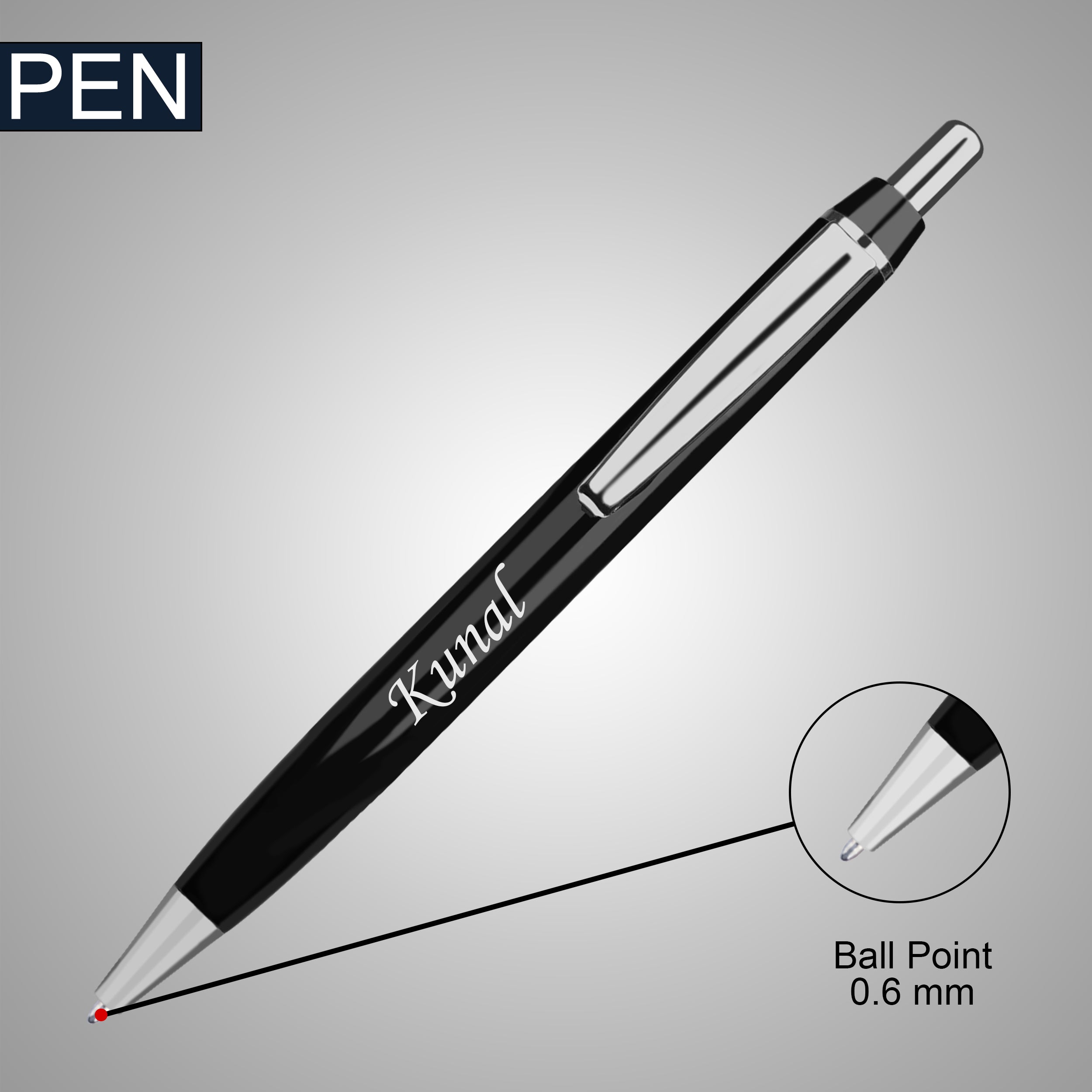 Eminent Trio Personalized Cardholder Keychain & Pen Gift Set