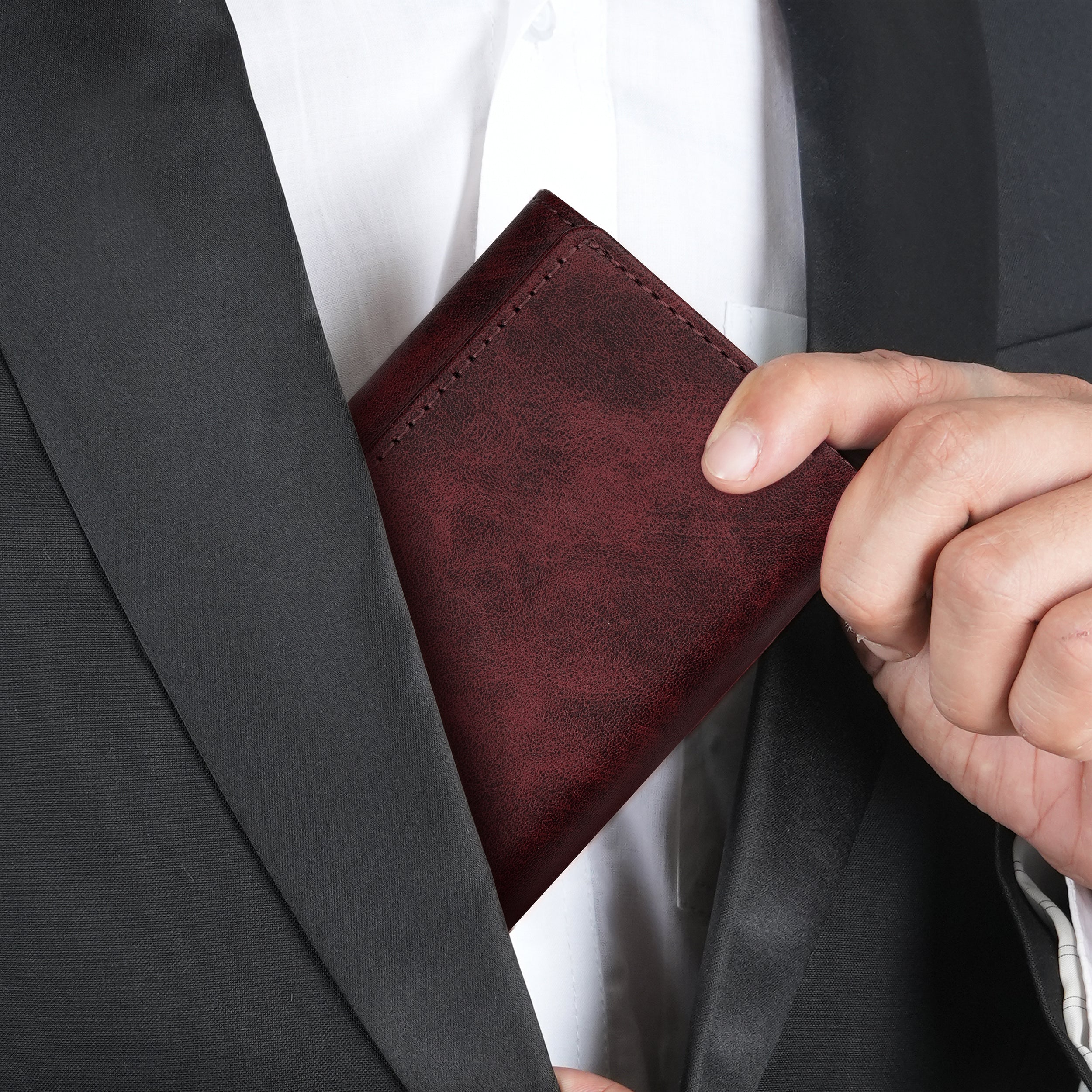 Maverick RFID Protected Wallet Cardholder - Wine