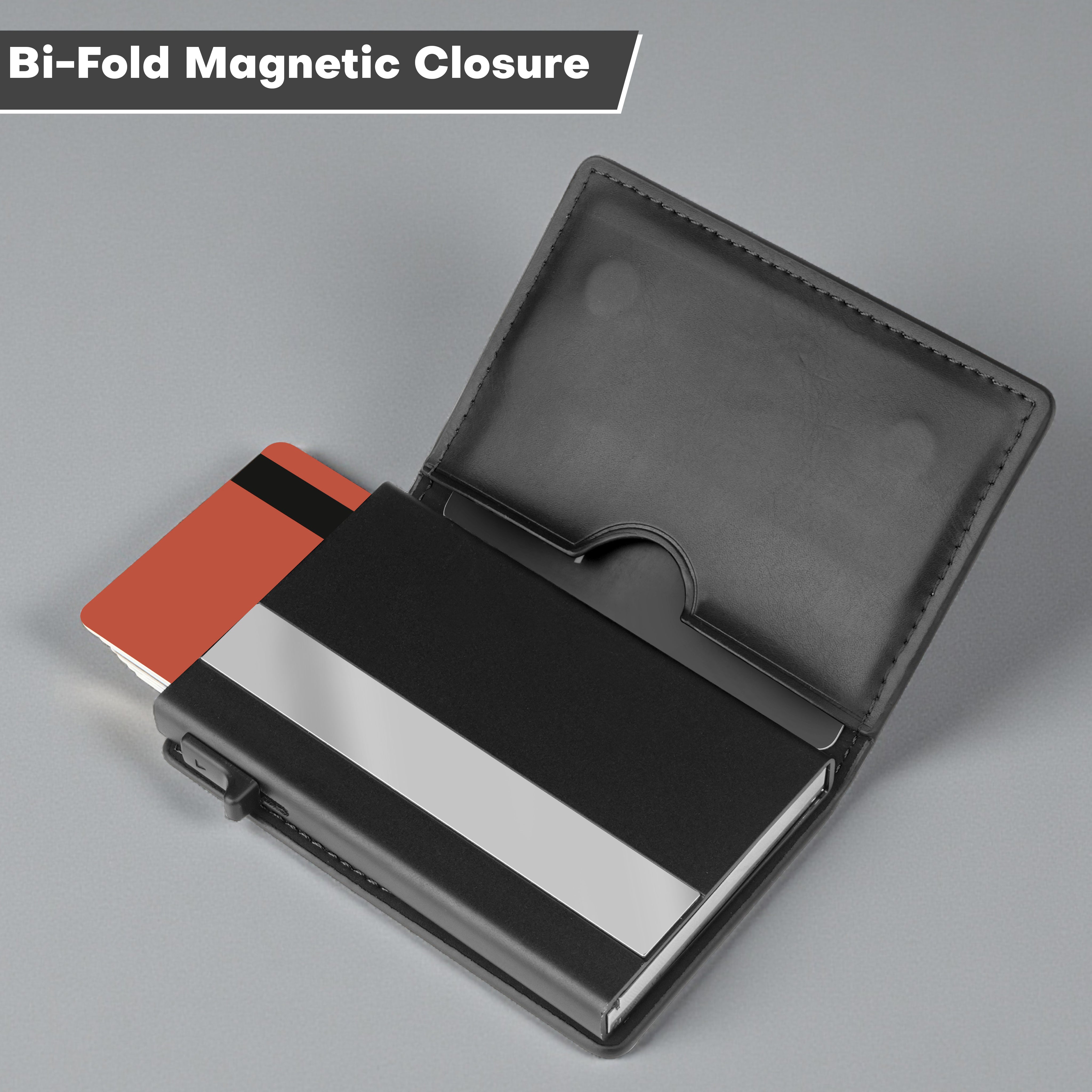 Aero Vault RFID Protected Pop-Up Cardholder - Black