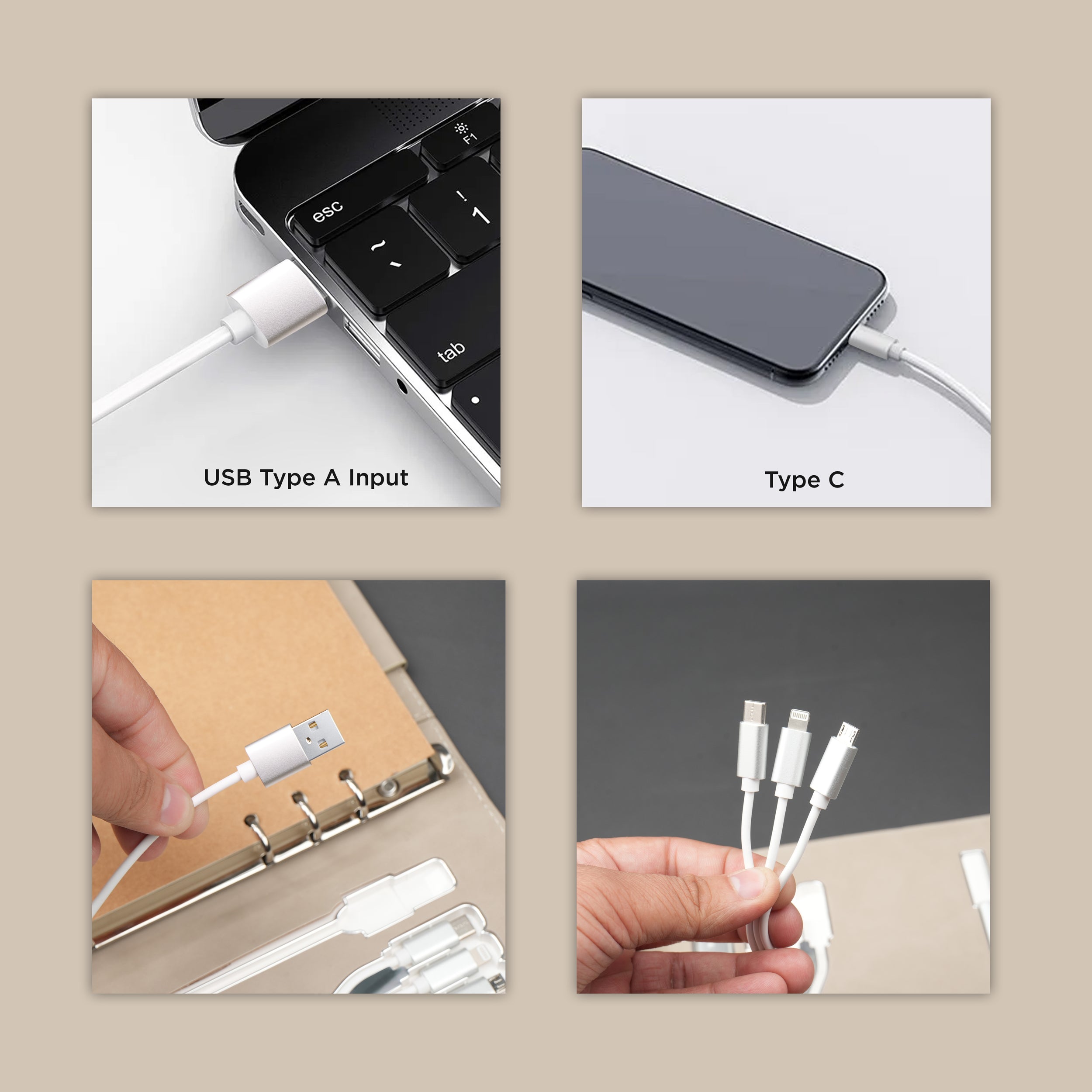 Personalized Power Scribe Diary & Pen Set With Inbuilt LED light & Wireless Charging