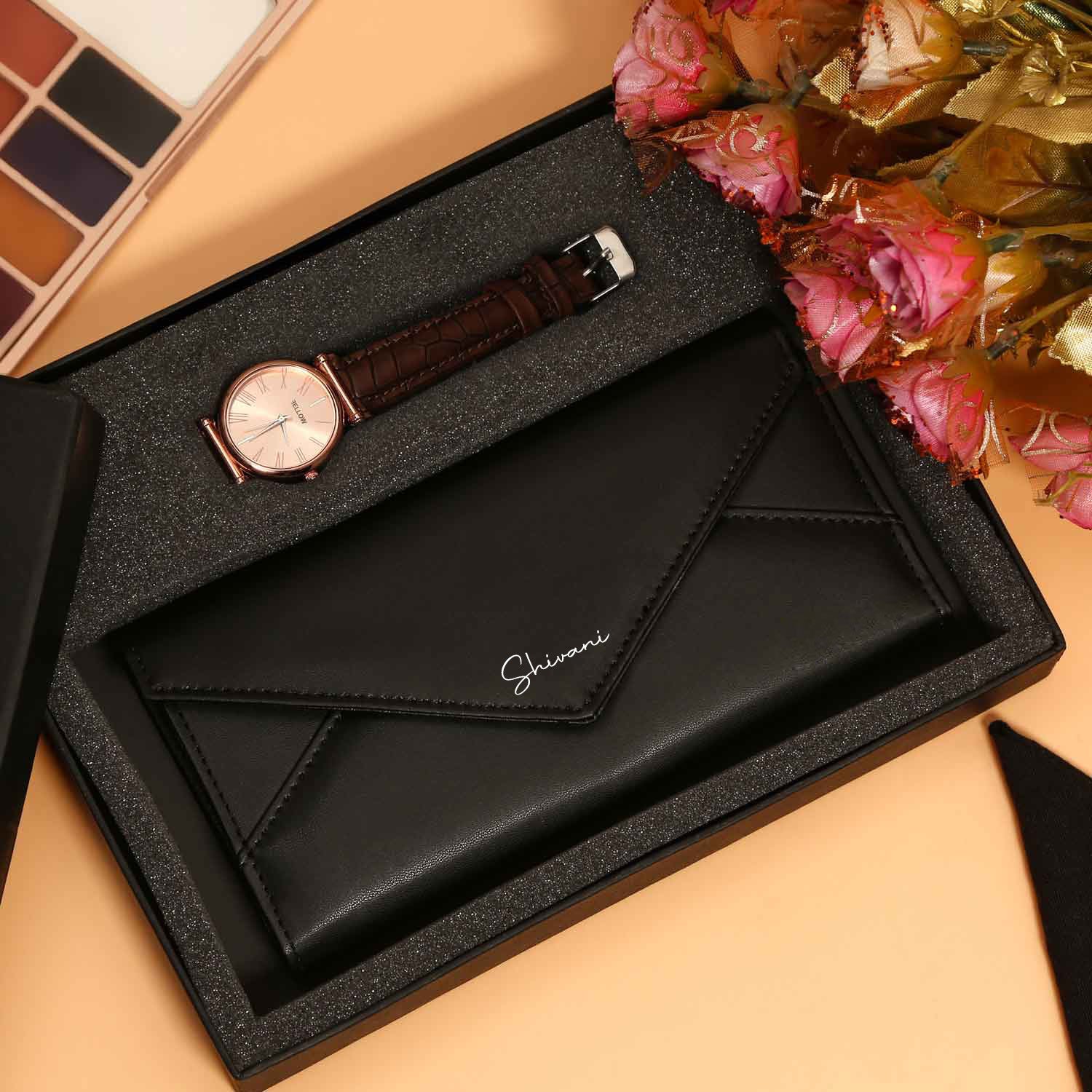 Fellow Clutch & Watch combo black