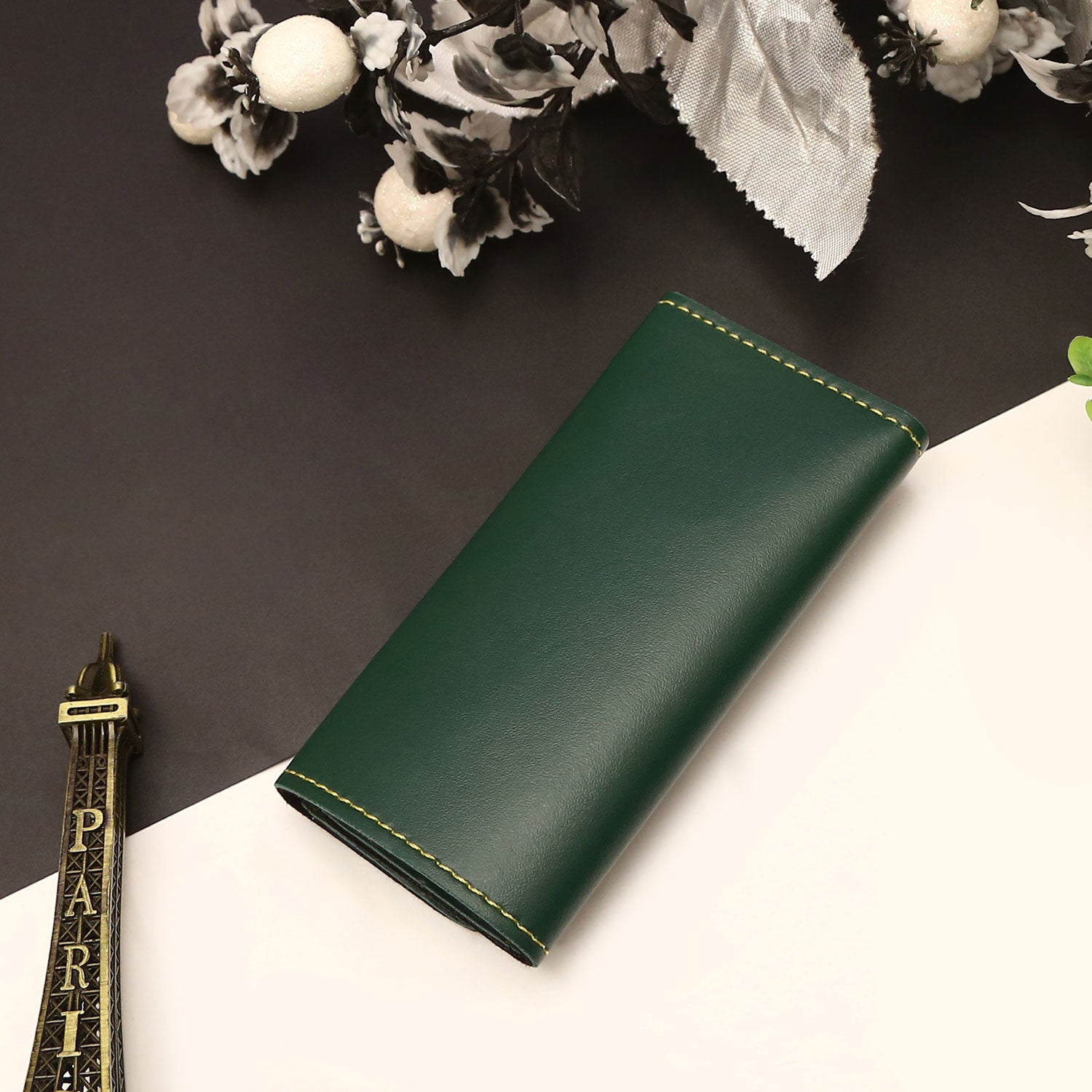 Personalized Key Case With Name - Green