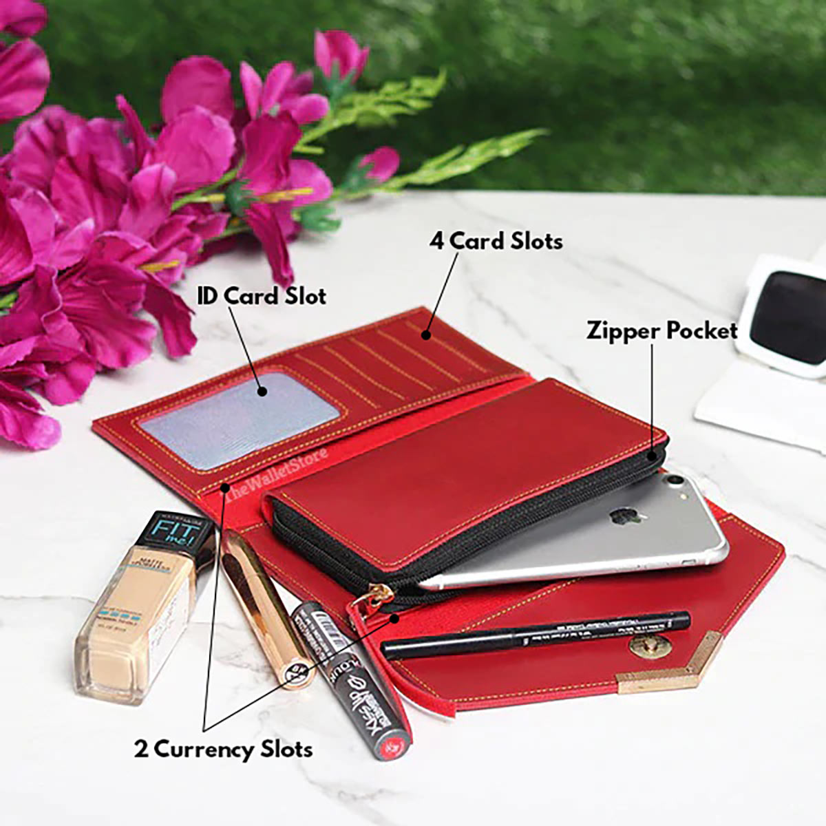 Personalized Ladies Clutch With Charm