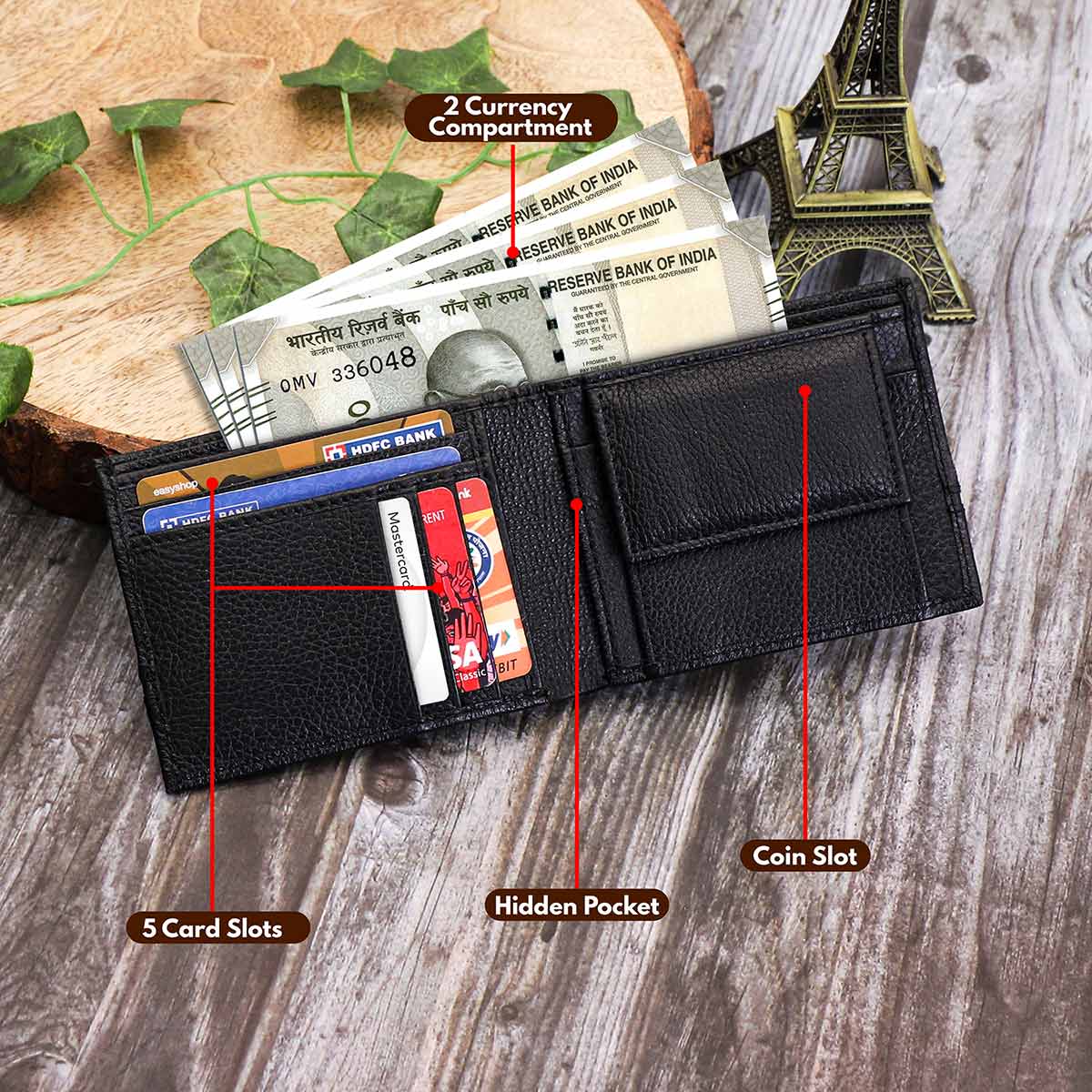 Personalized Leather Wallet & Belt Gift Set For Men