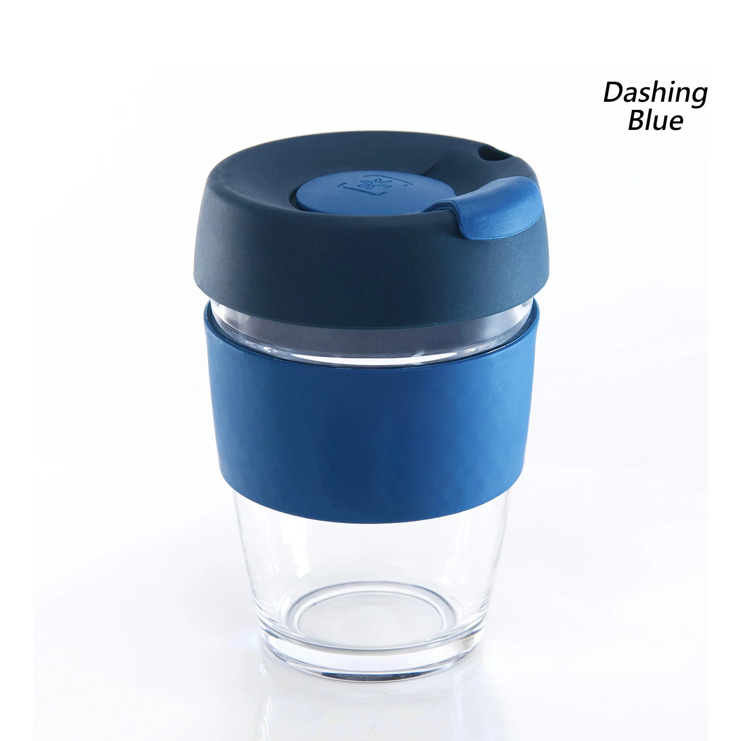 Borosilicate Glass Brew Cup With Silicone Grip & Lid