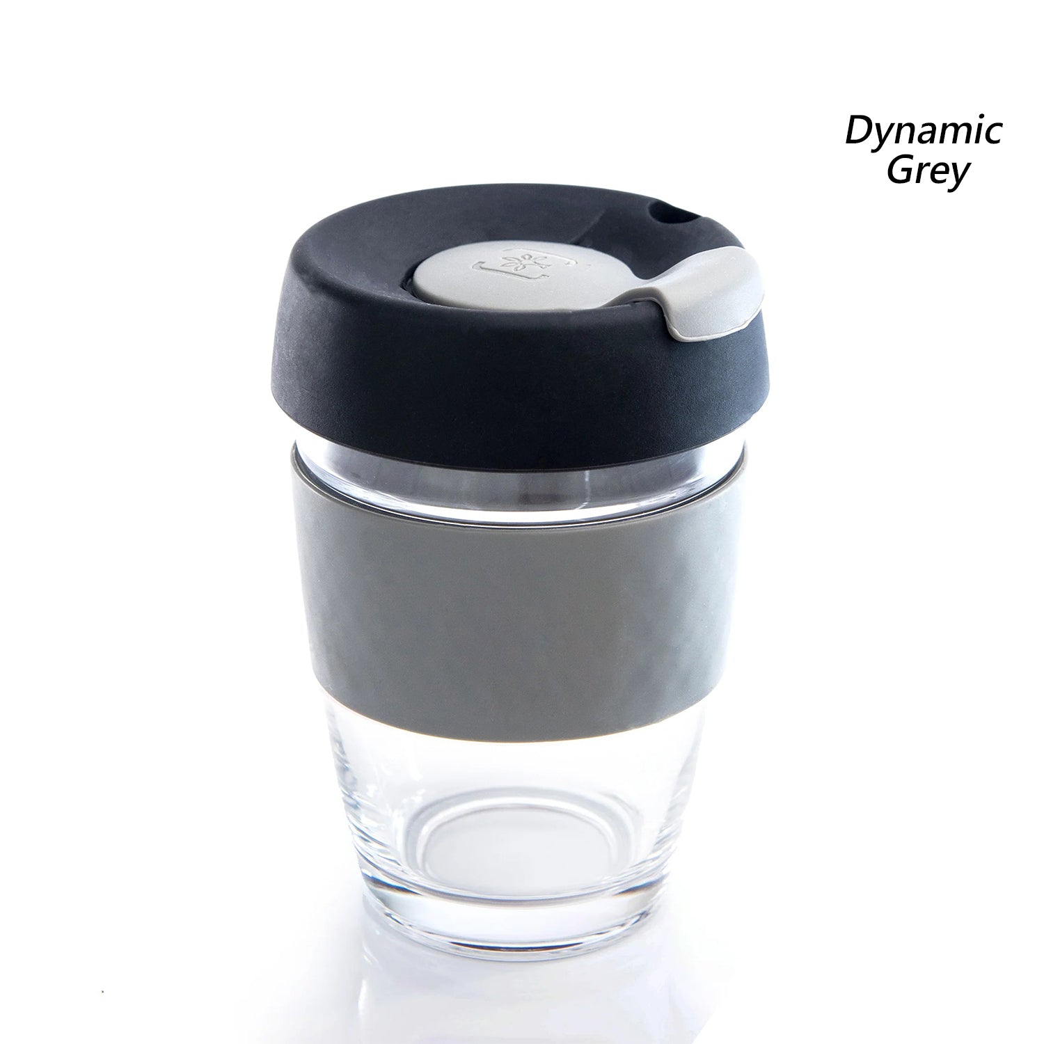 Borosilicate Glass Brew Cup With Silicone Grip & Lid