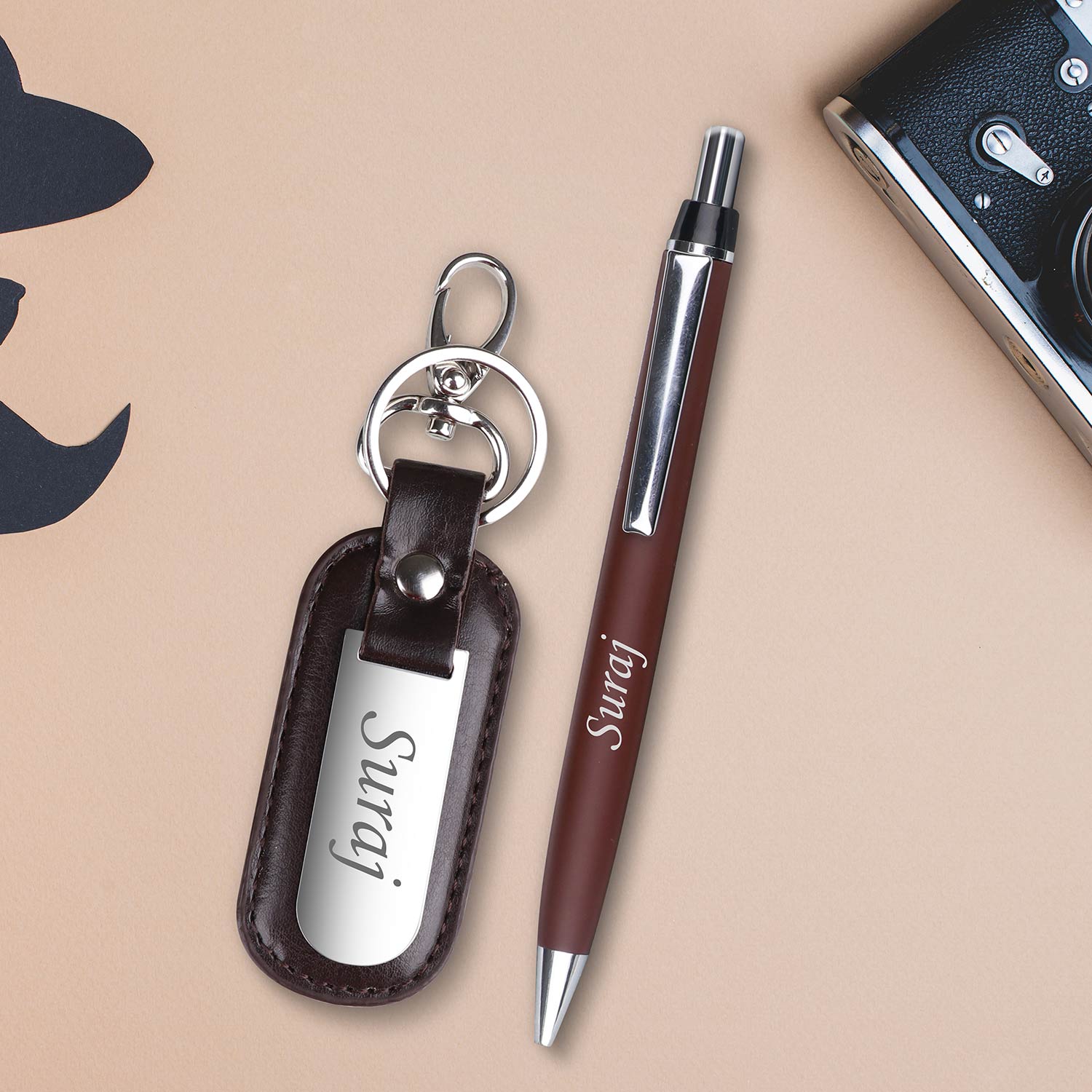 Personalized Pen & Keychain Gift Set