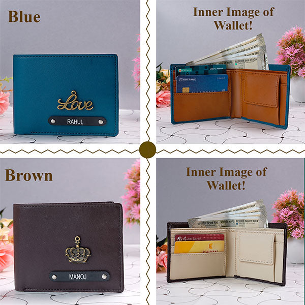 Personalized Dual Color Men's Wallet