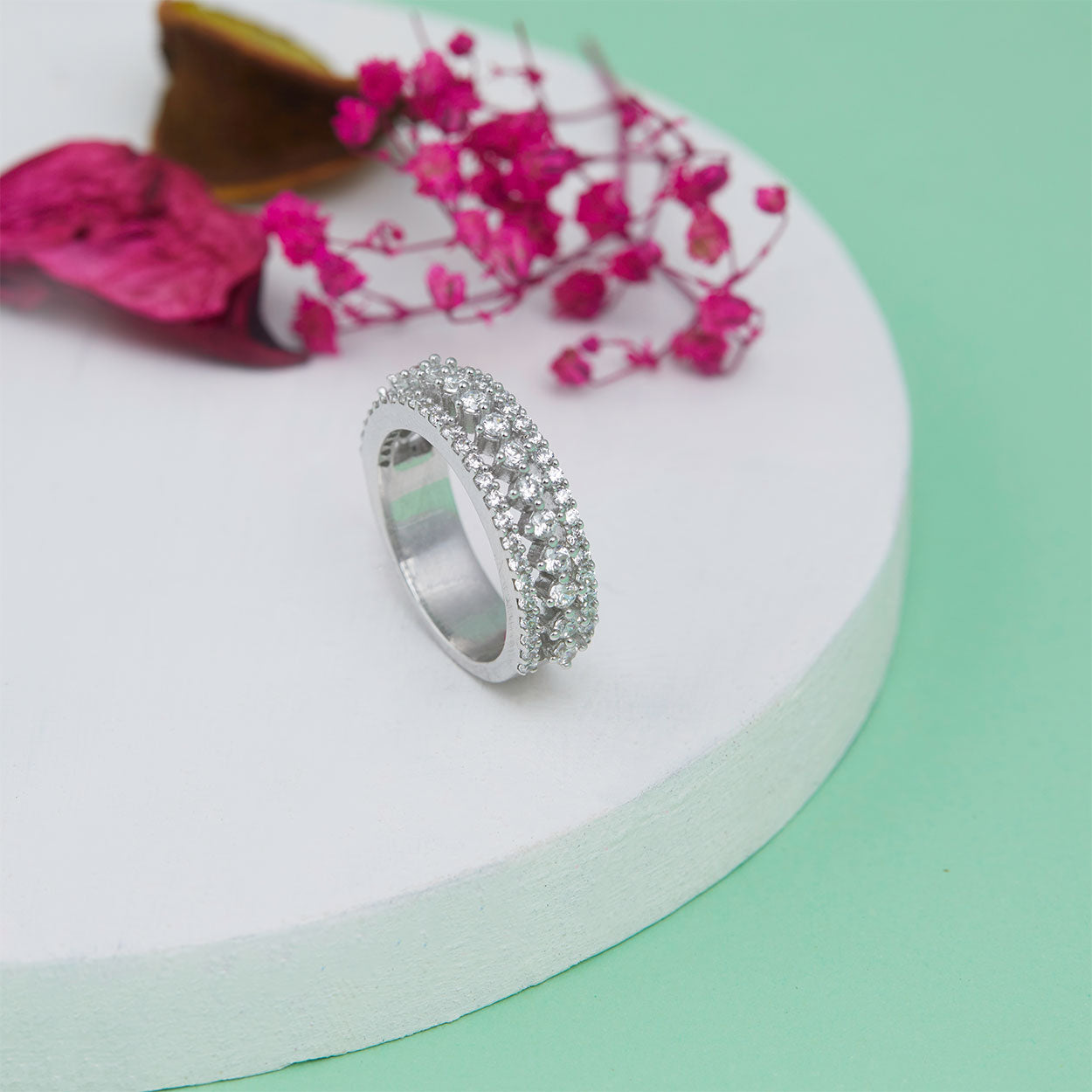 Ariel Silver Eternity Ring