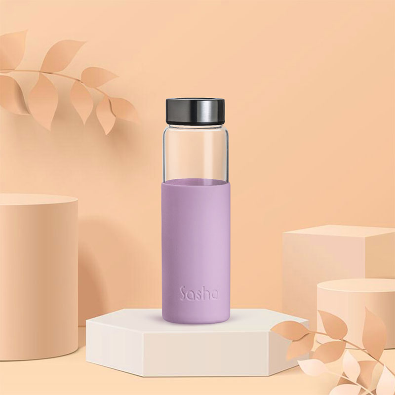 Personalized Marshmallow Borosilicate Glass Bottle