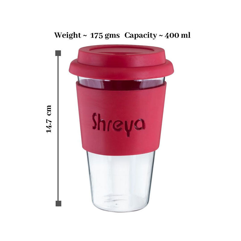 Personalized Borosilicate Glass Coffee Mug 400ML