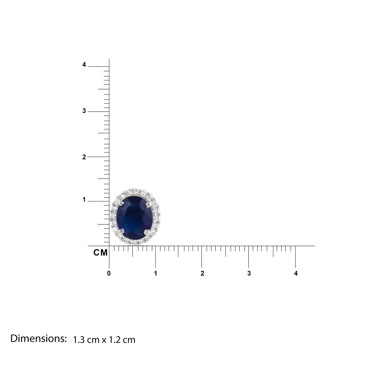 Emma Silver Sapphire Earrings