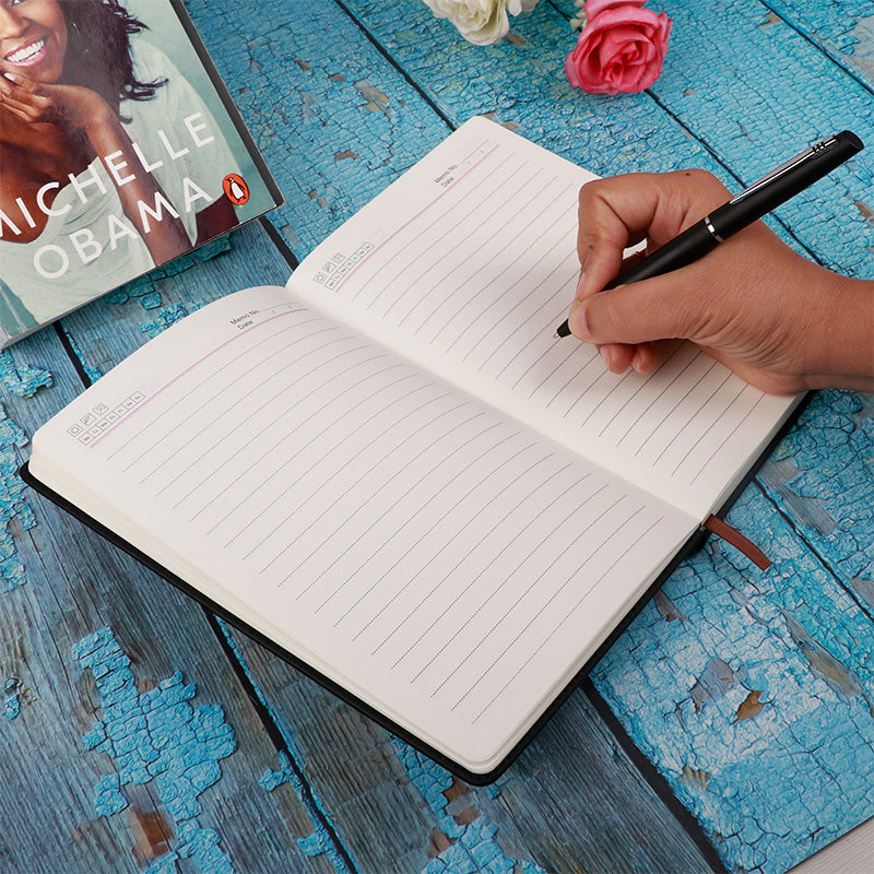 Personalized Solid Diary & Pen Gift Set