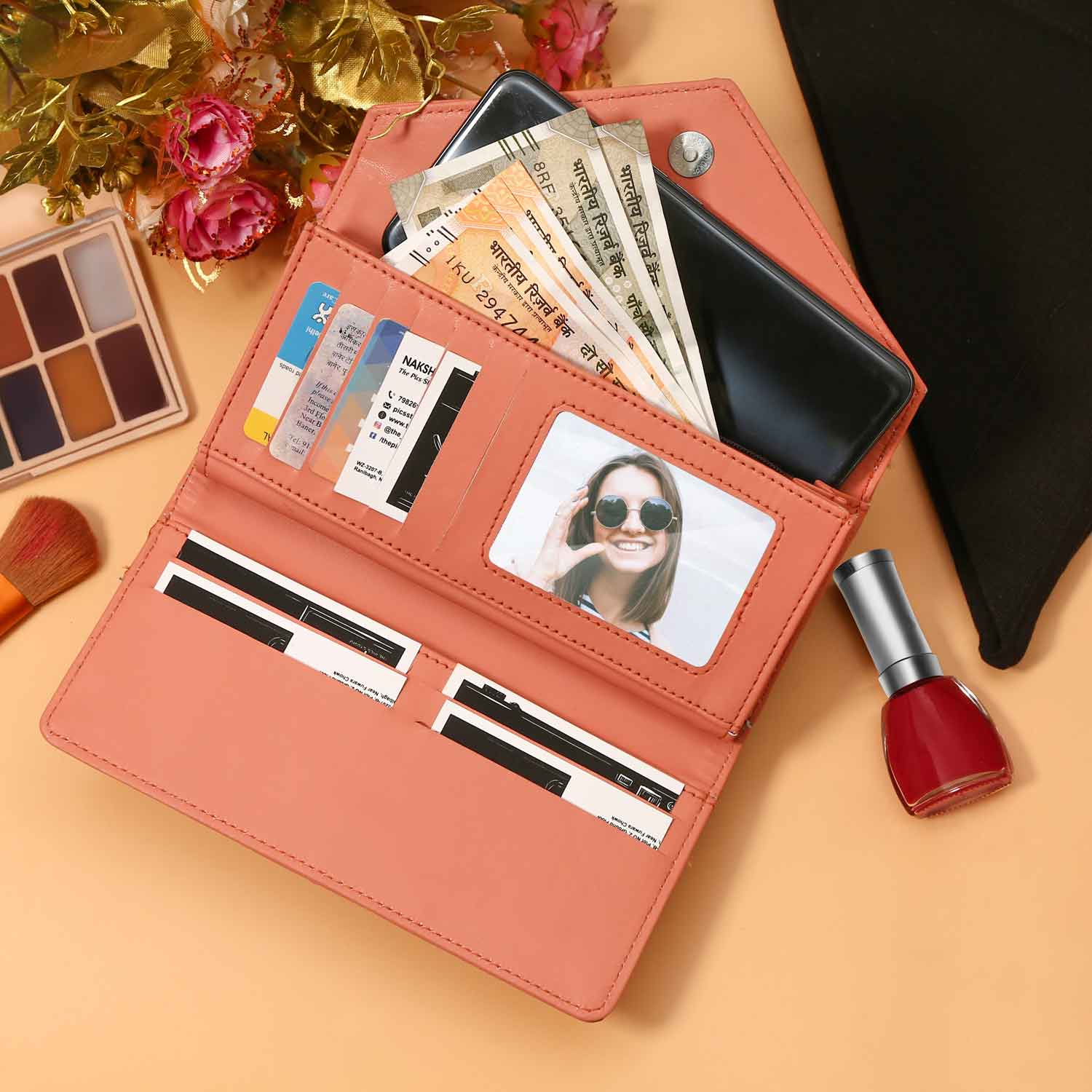 FELLOW CLUTCH & WATCH COMBO PINK