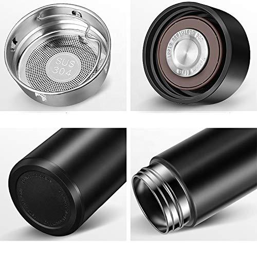 Personalized Black Smart Temperature Water Bottle