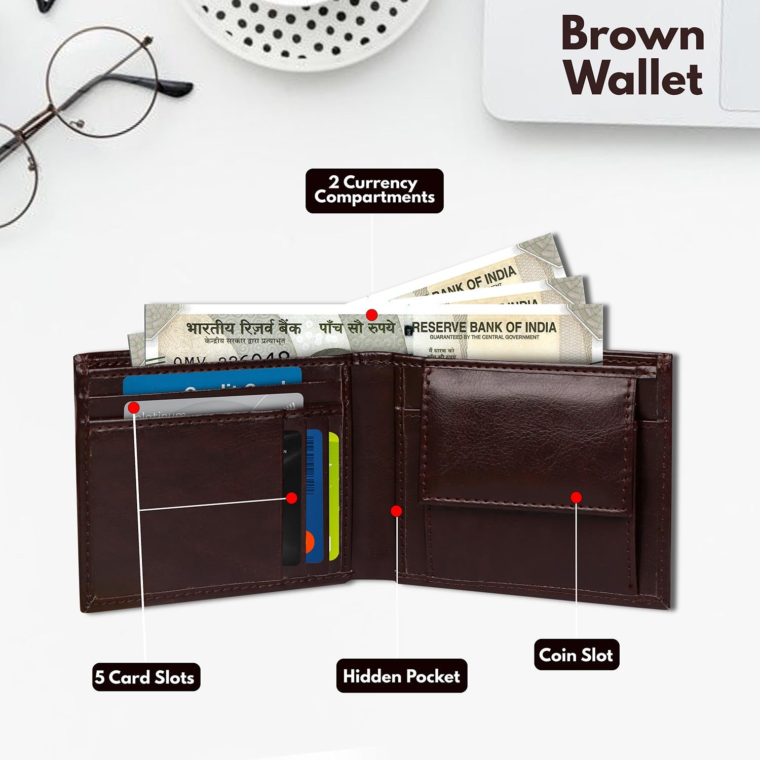 Personalized Wallet & Keychain Combo With Name