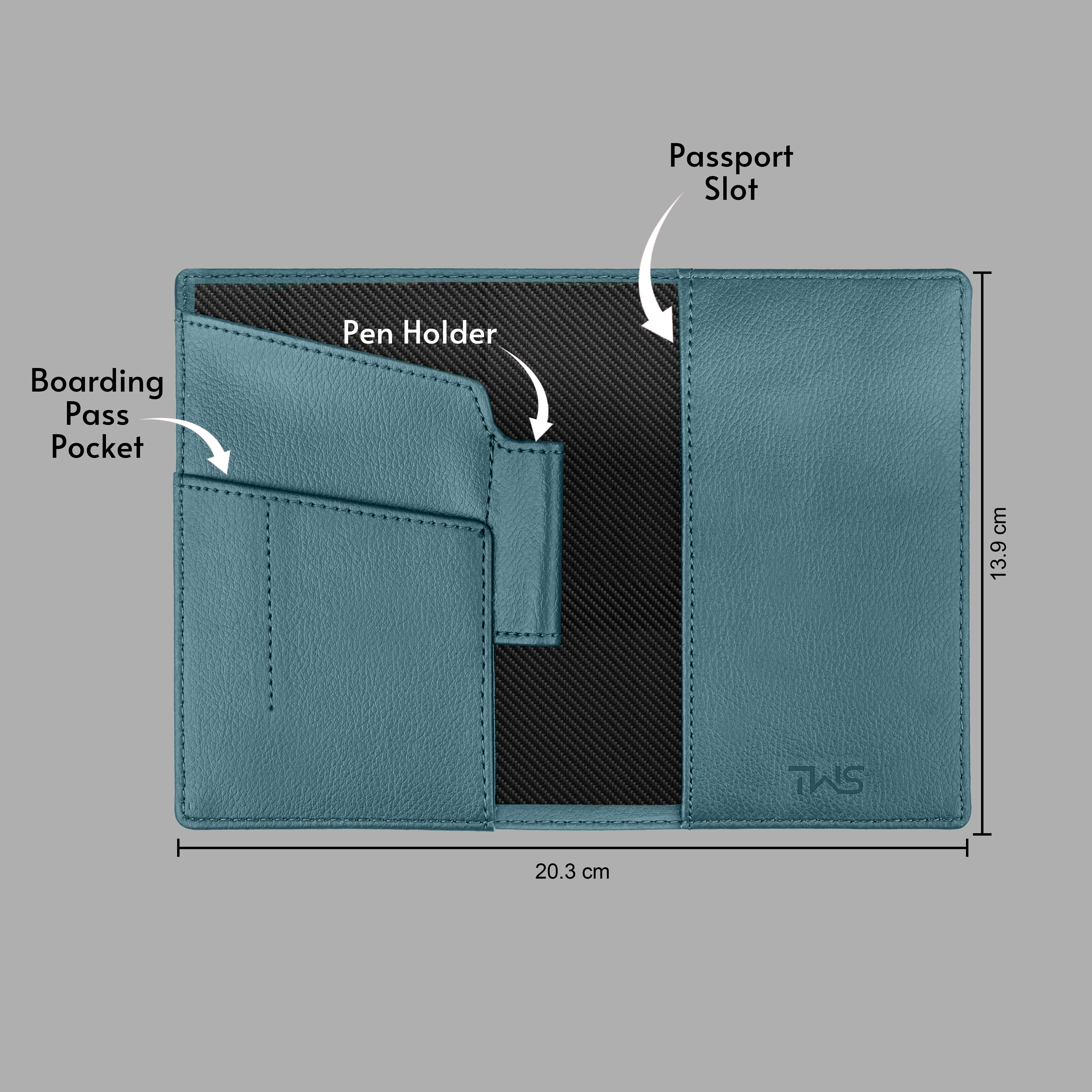 Personalized Wanderlust Passport Cover - Blue