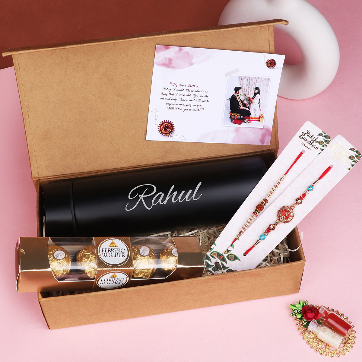 Minimalist Rakhi Gift Set for Him