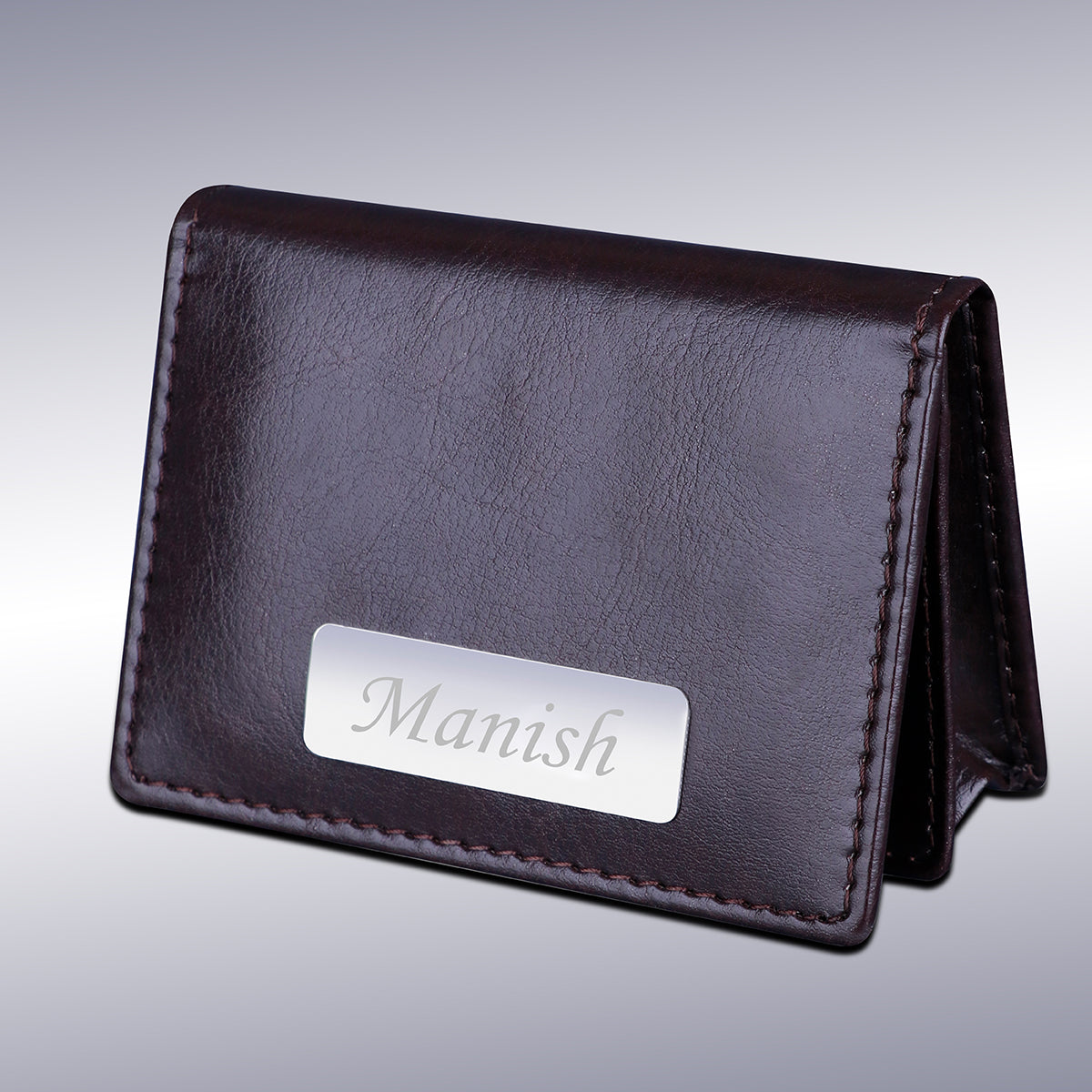 Personalized Premium Leather Cardholder With Name