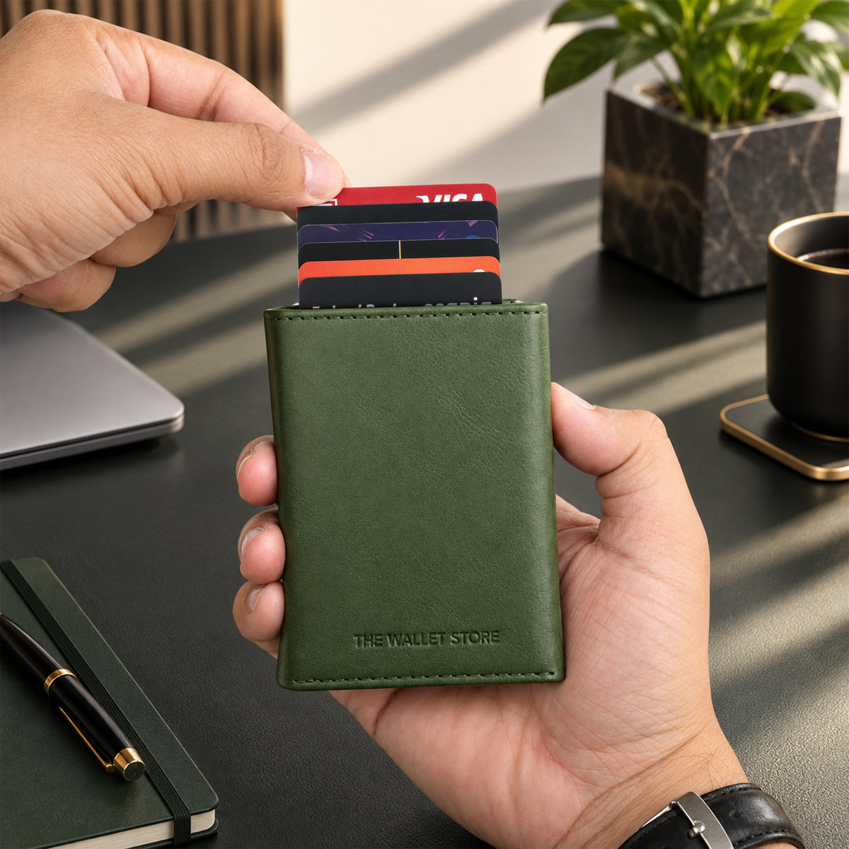 Guardian RFID Protection Wallet Card Holder - Green