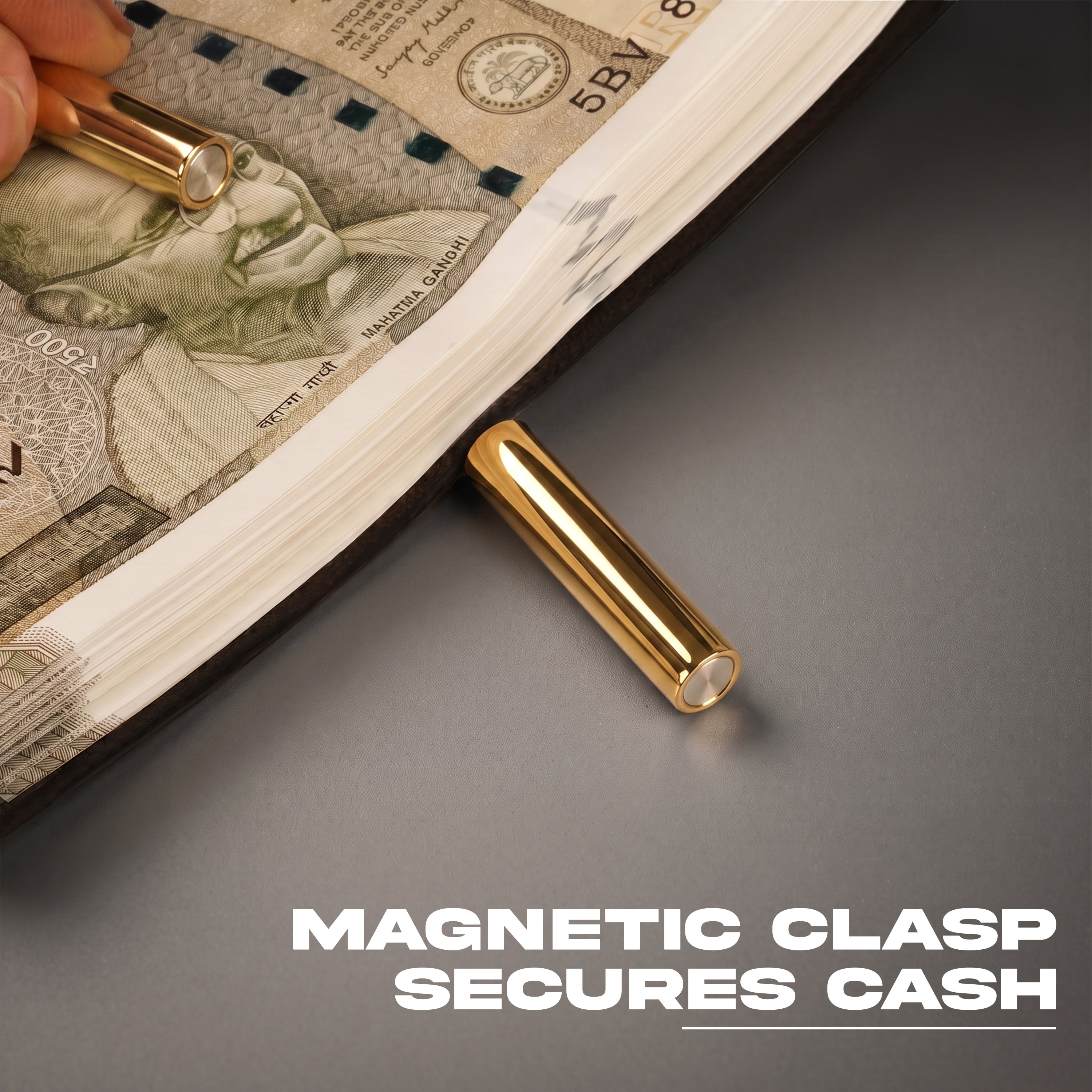 Cash Wrap Slim Leather Wallet