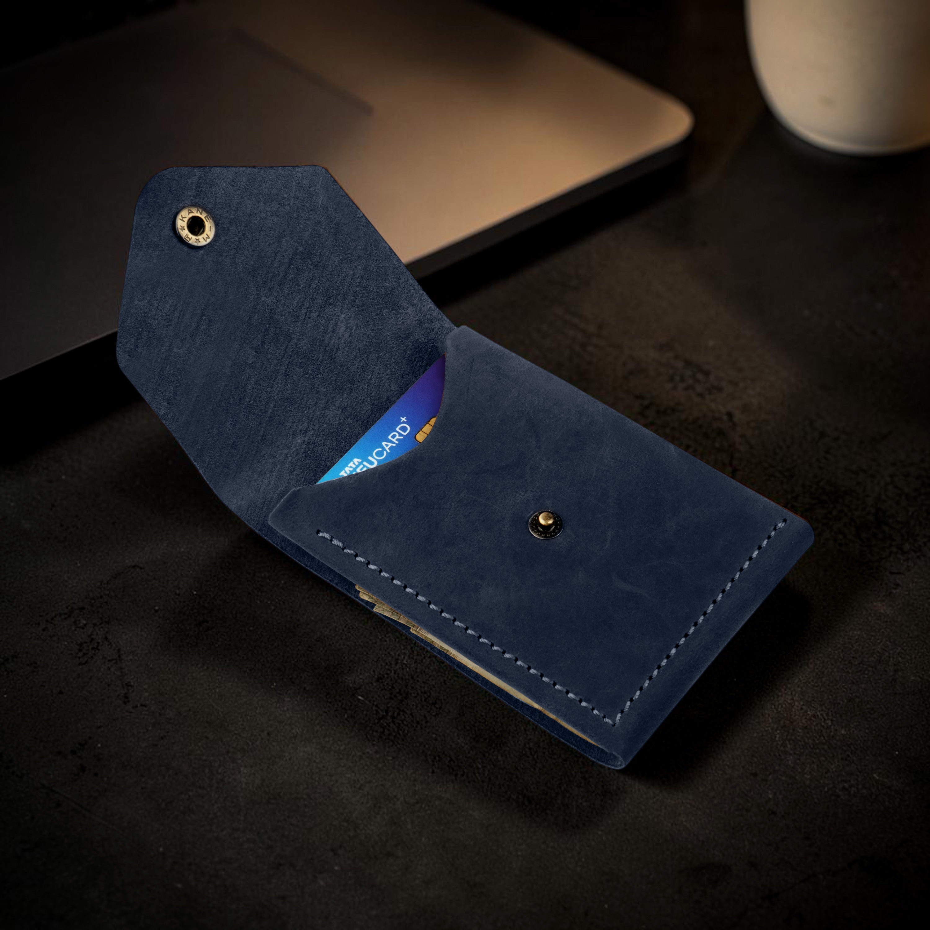 Flip 2.0 Genuine Leather Wallet - Blue