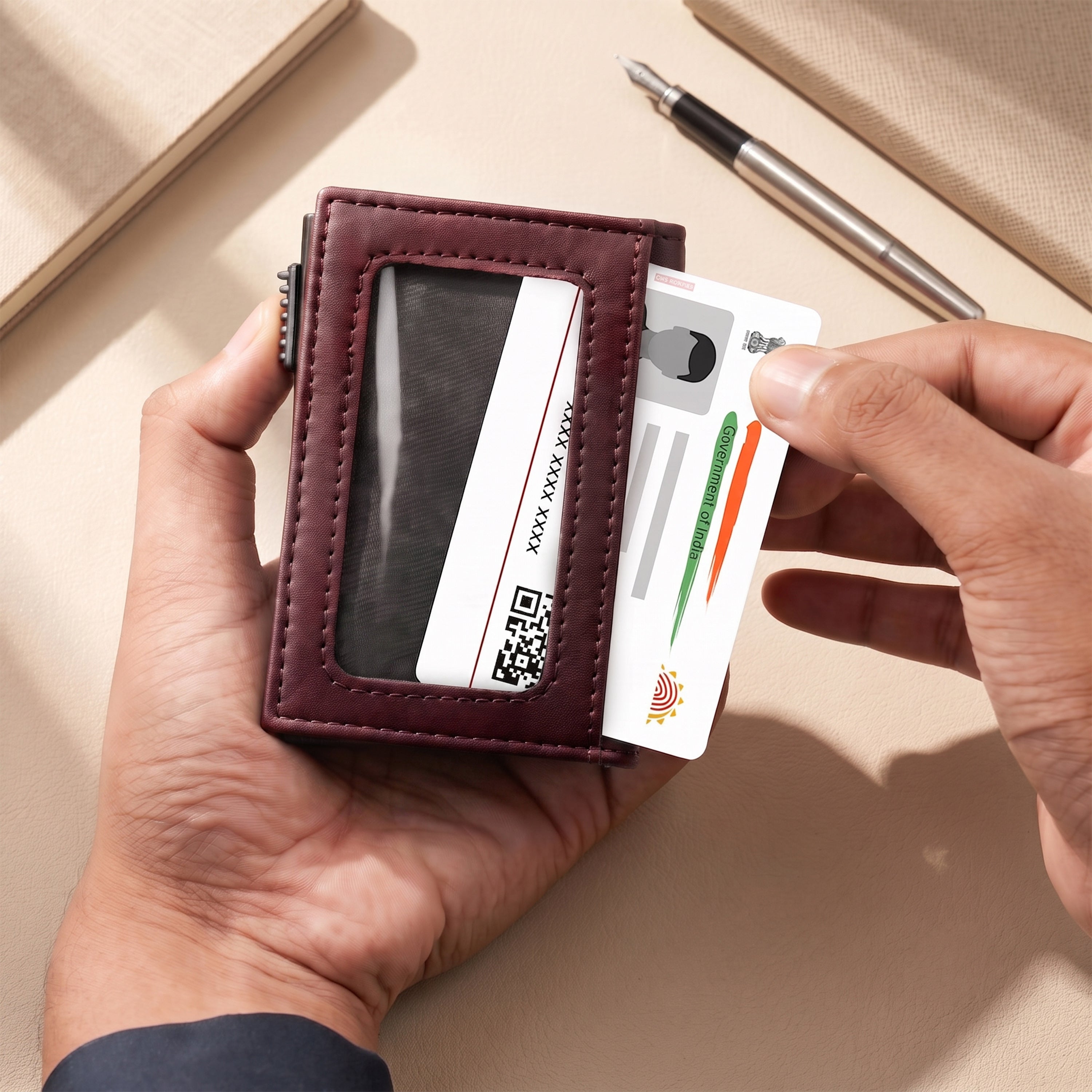 Aero Vault 2.0 RFID Protected Pop-Up Cardholder - Wine