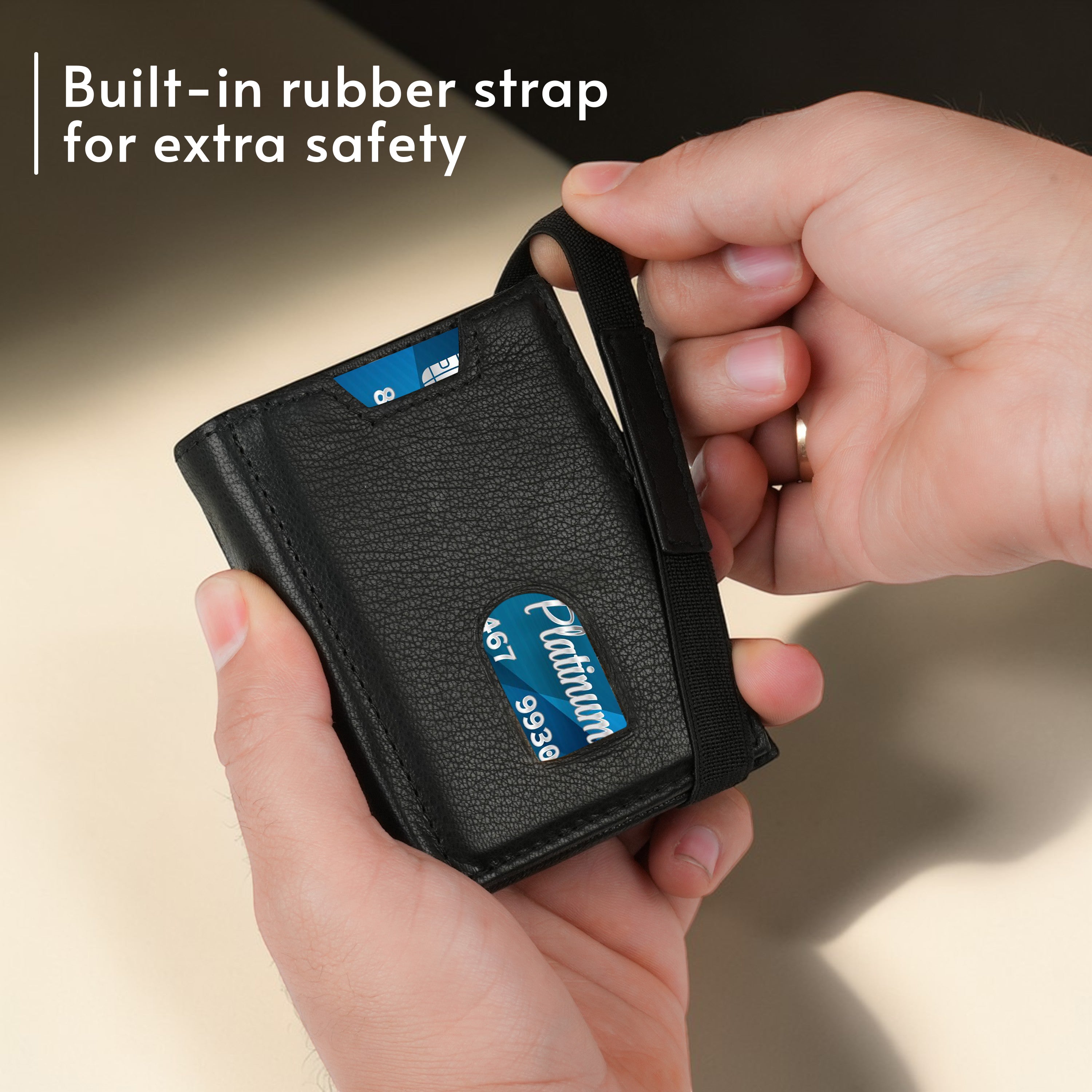 Secure Fold Genuine Leather Wallet Cardholder