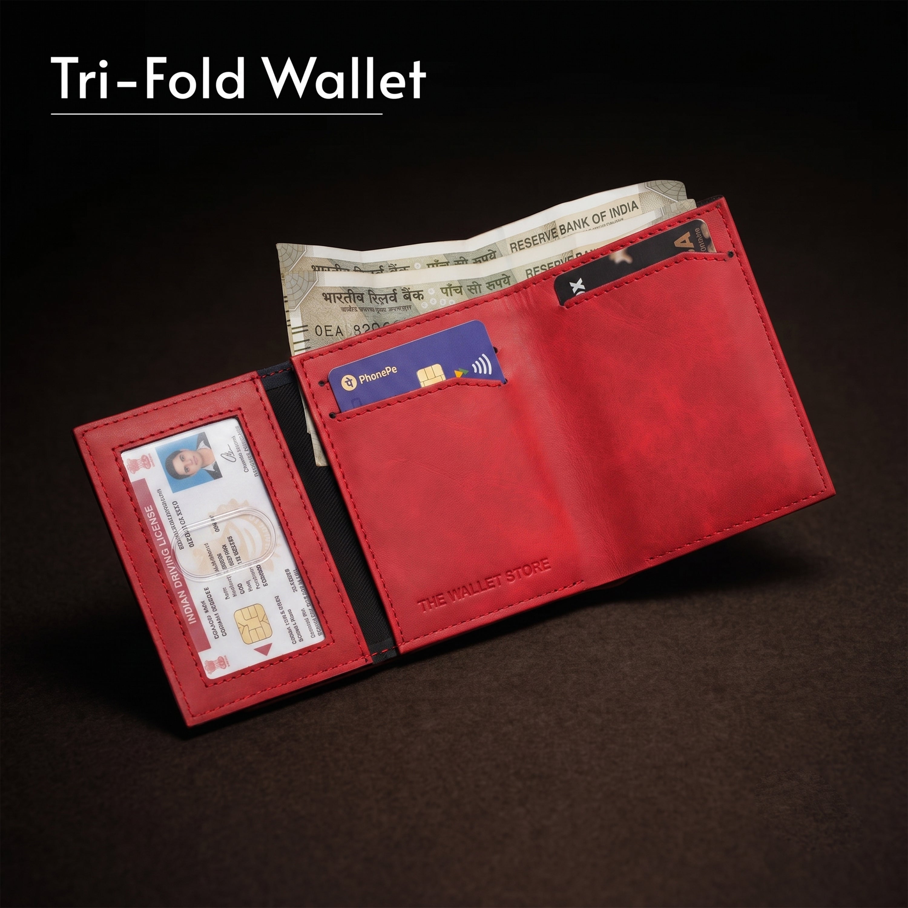 SlideX Neo RFID-Protected Dual Color Wallet Cardholder - Black & Red