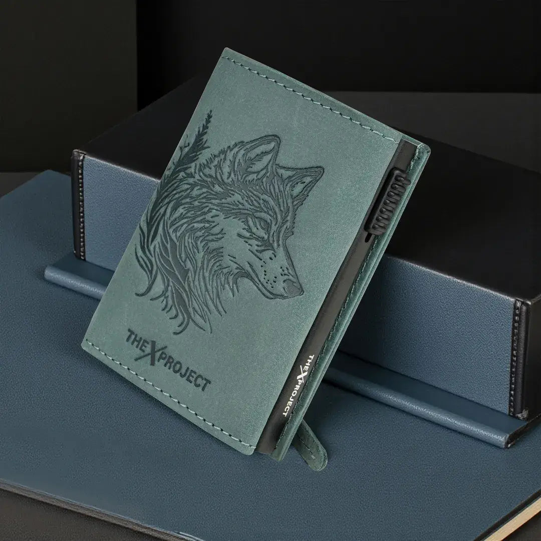 Premium Wildlife Series RFID-Protected Genuine Leather Wallet