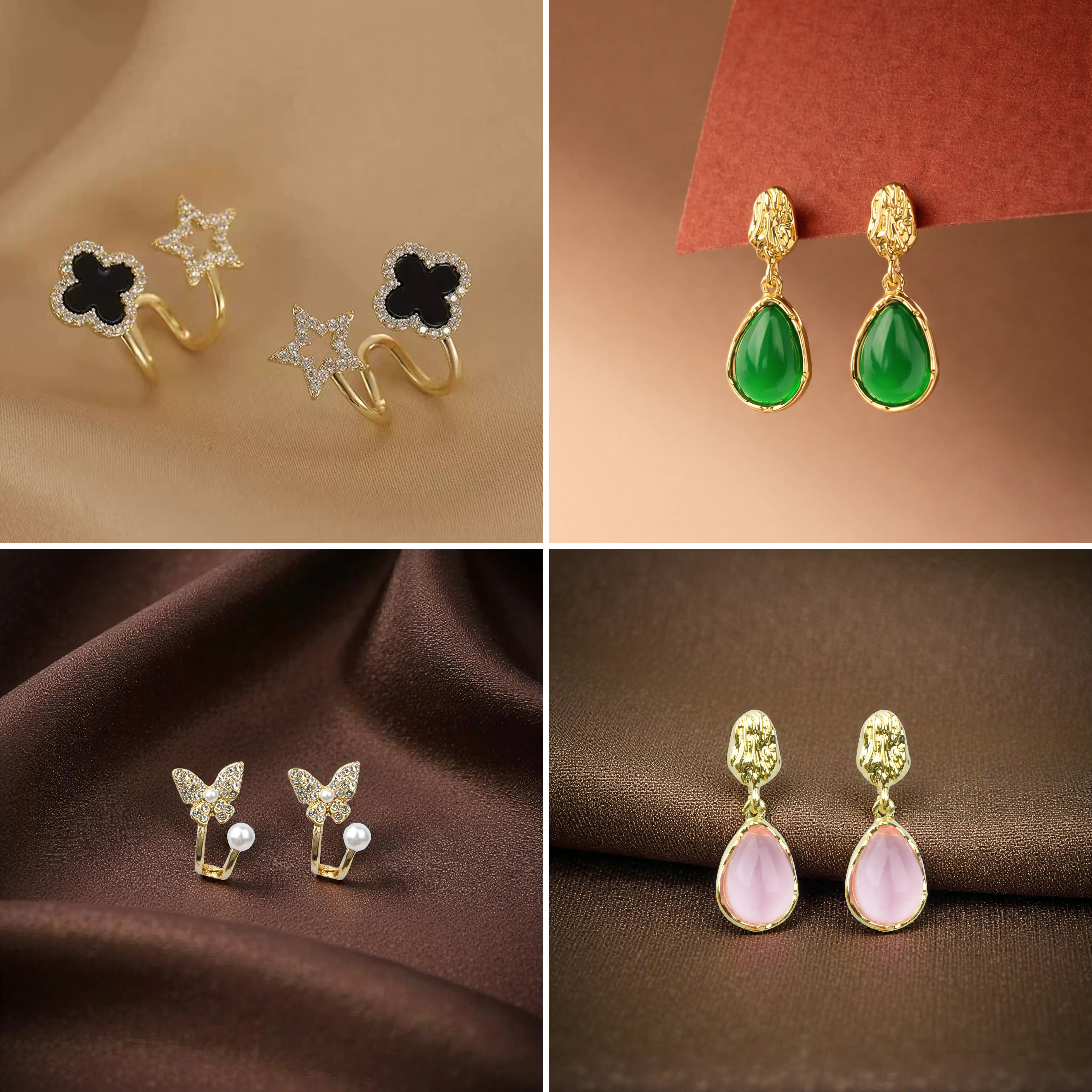 Pretty Pairings Set Of 12 Designer Earrings With Jewelry Box