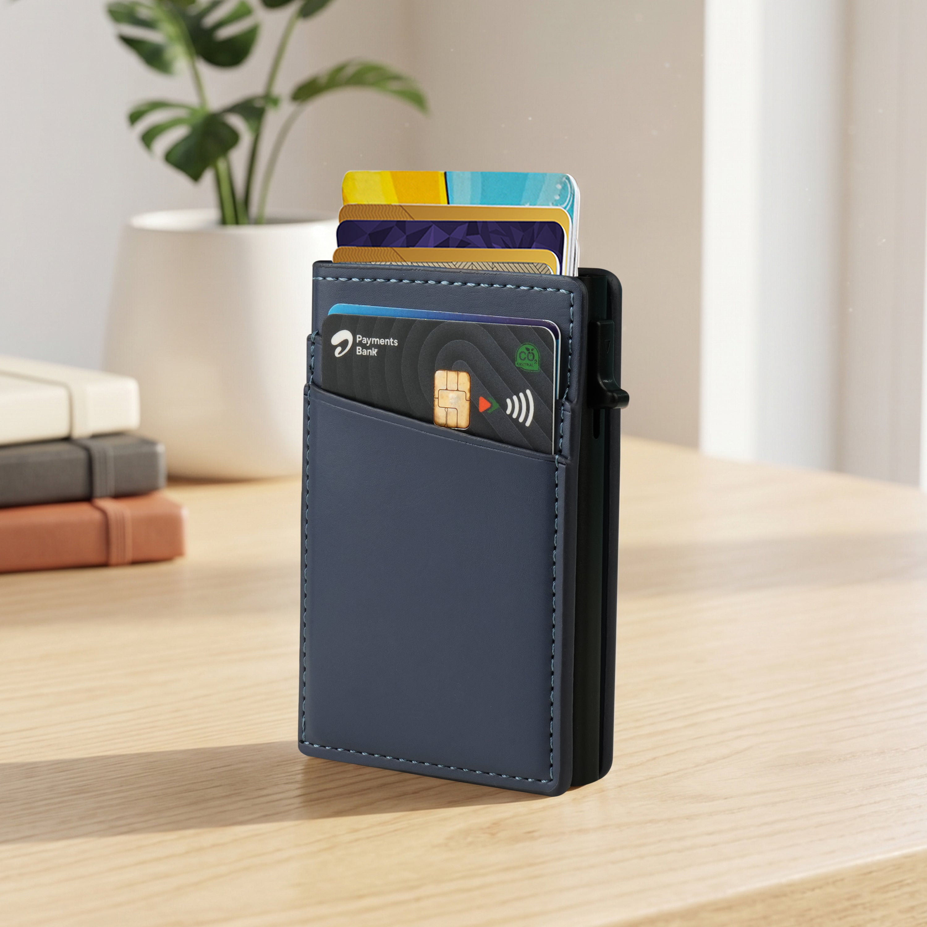 Aero Vault RFID Protected Pop-Up Cardholder - Blue