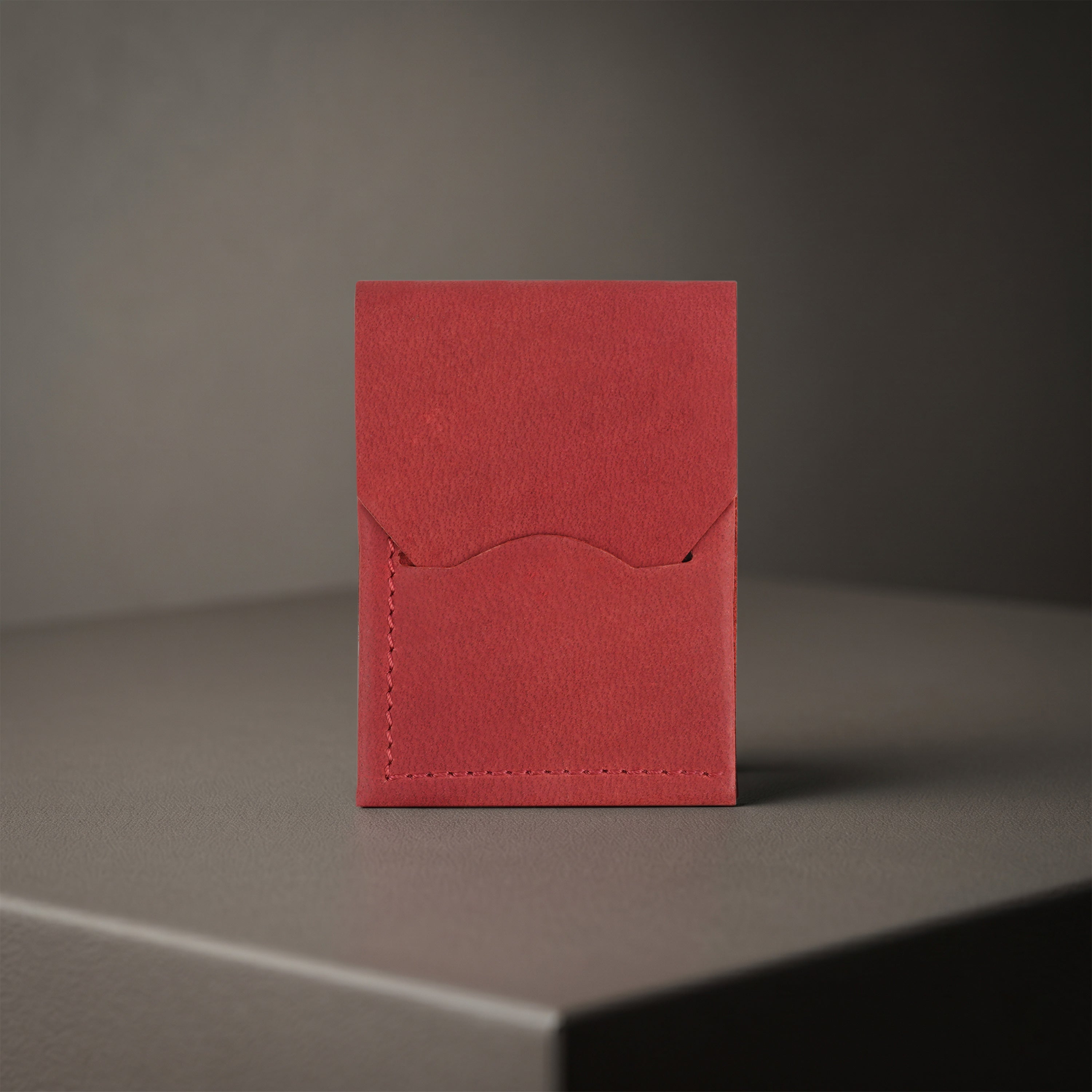 Urban Flip Genuine Leather Wallet - Red