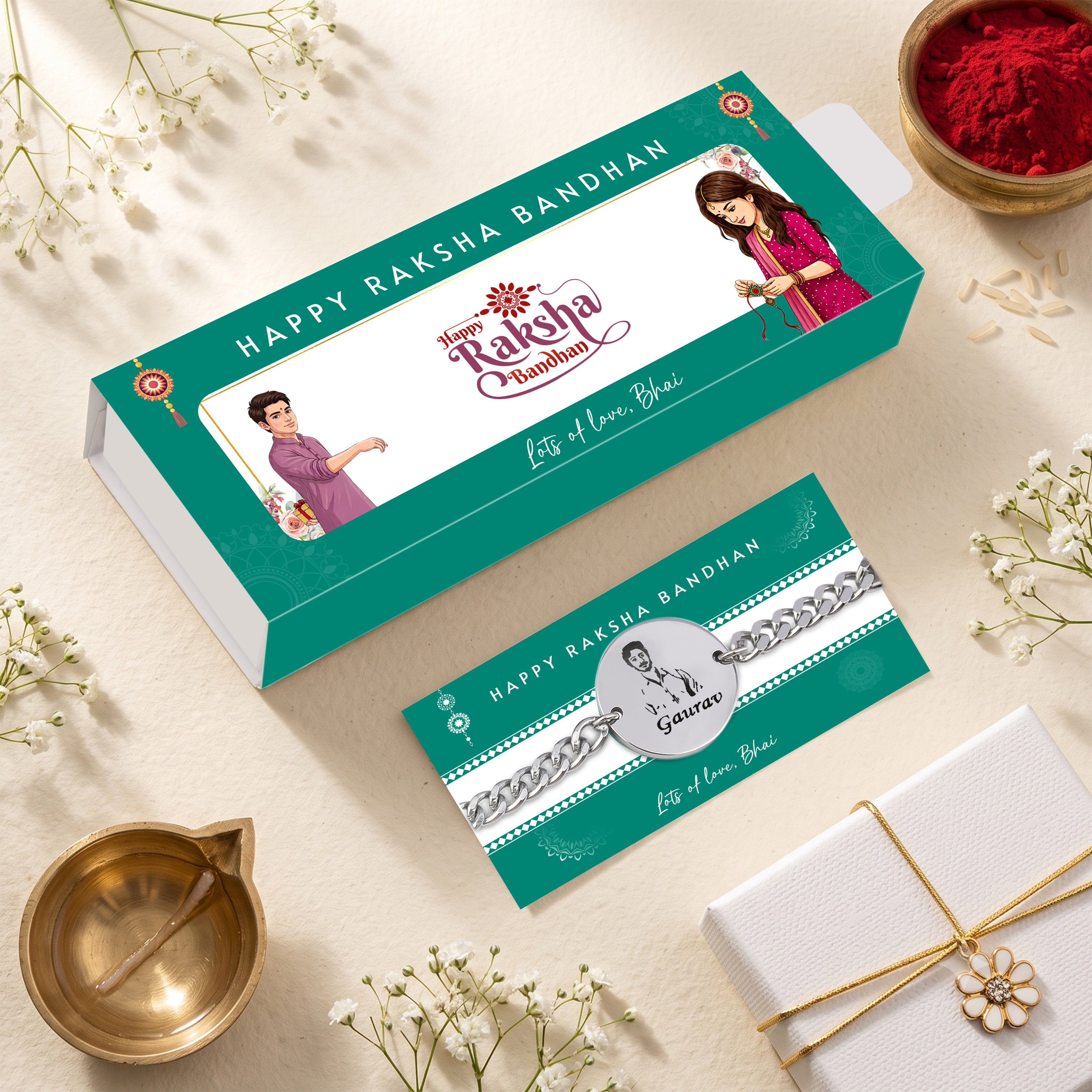 Yaadon Ka Bandhan Personalized Photo Rakhi