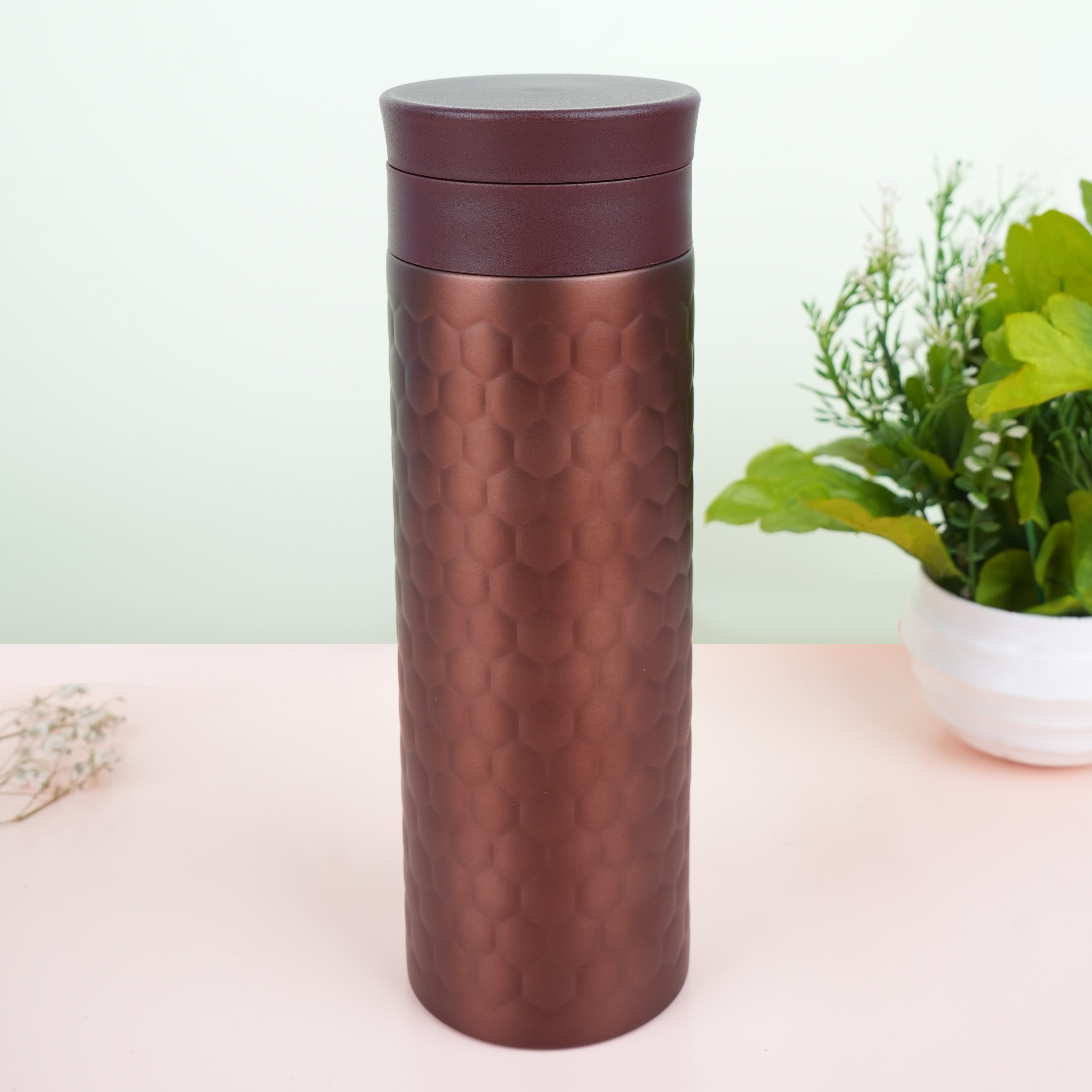 Honeycomb Stainless Steel Vacuum Insulated Infuser Flask