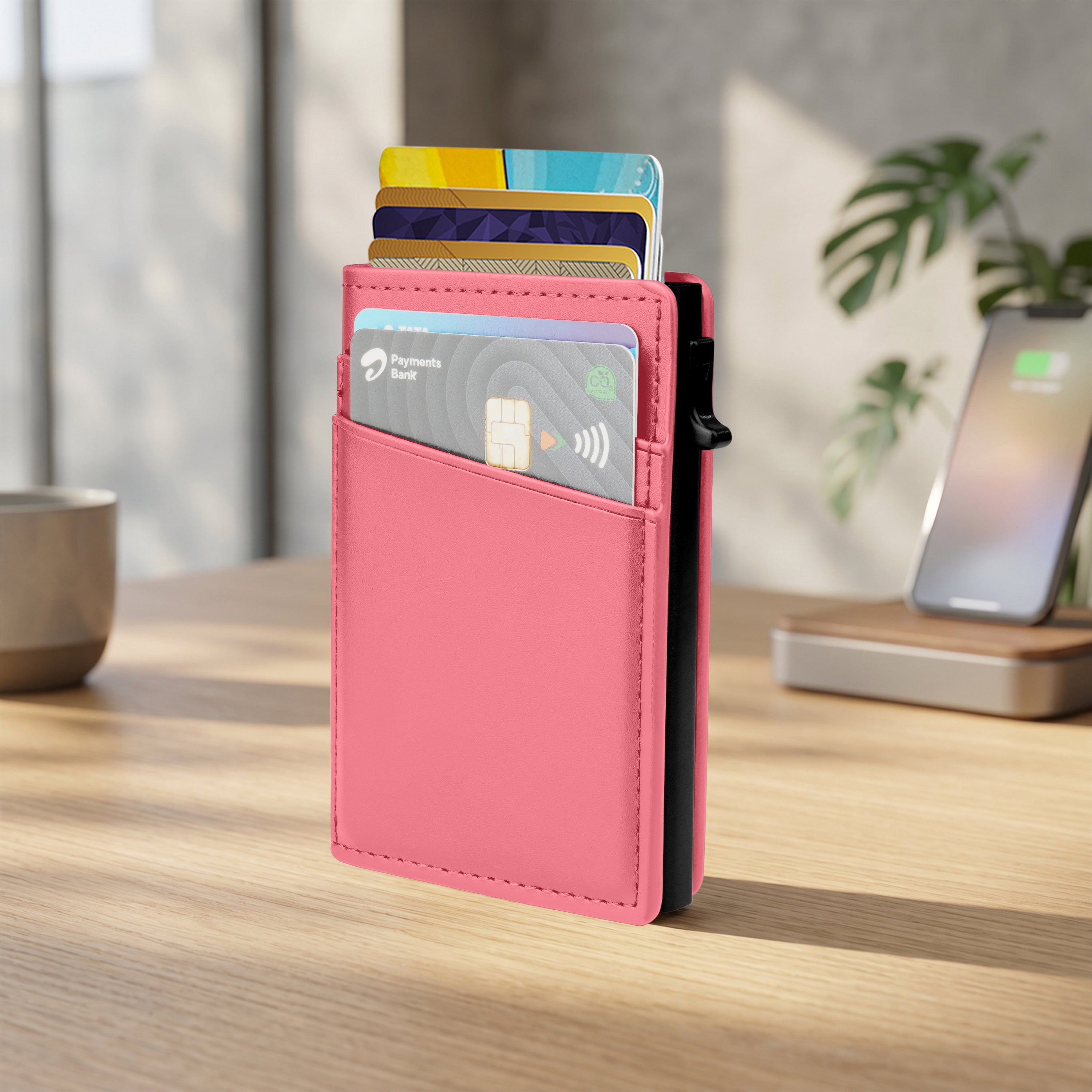 Aero Vault RFID Protected Pop-Up Cardholder - Pink