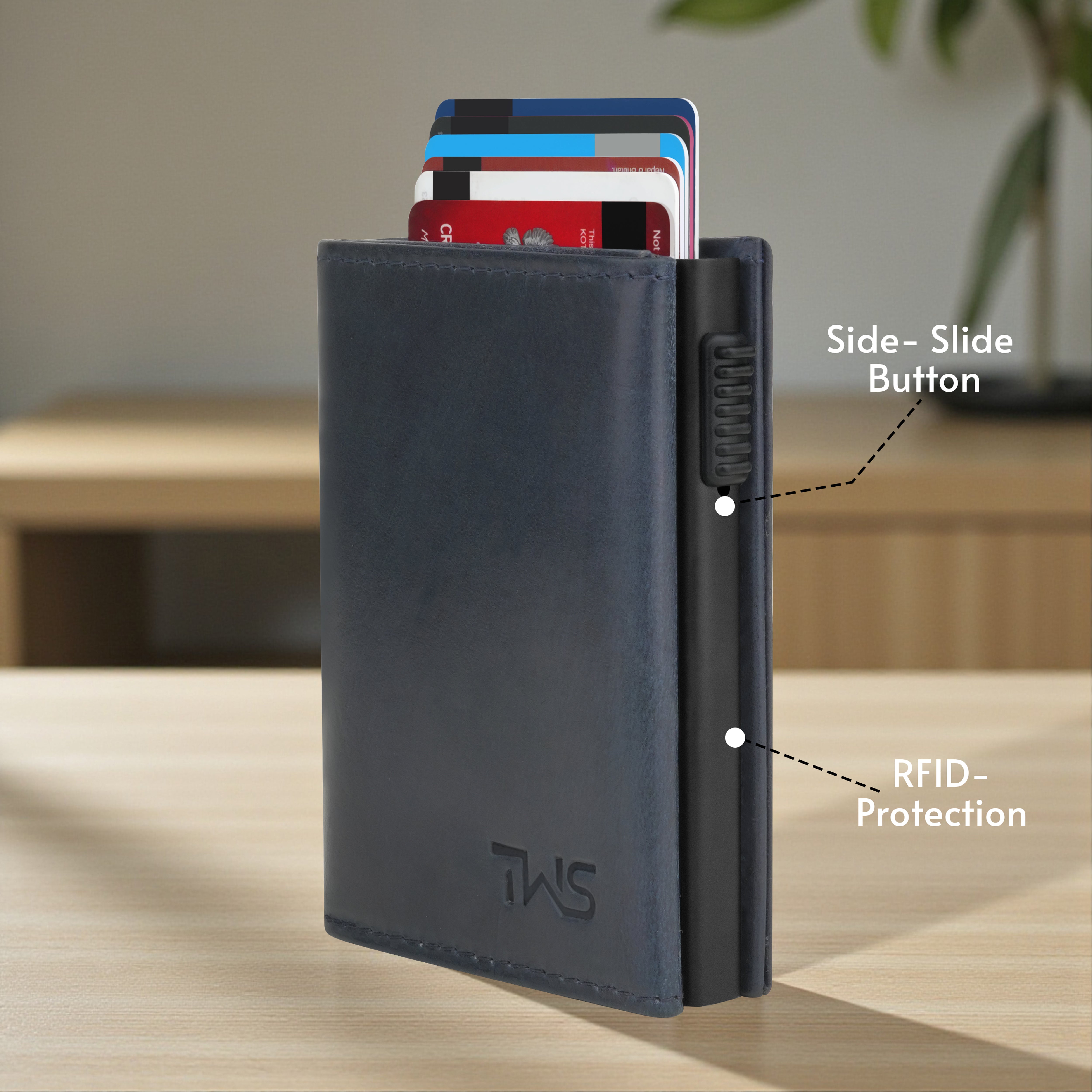 Defender 2.0 RFID Protected Cardholder Wallet - Blue