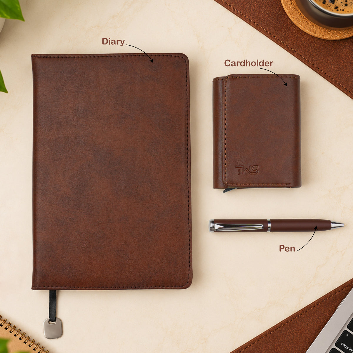 Maverick Signature Executive Gift Set - Brown