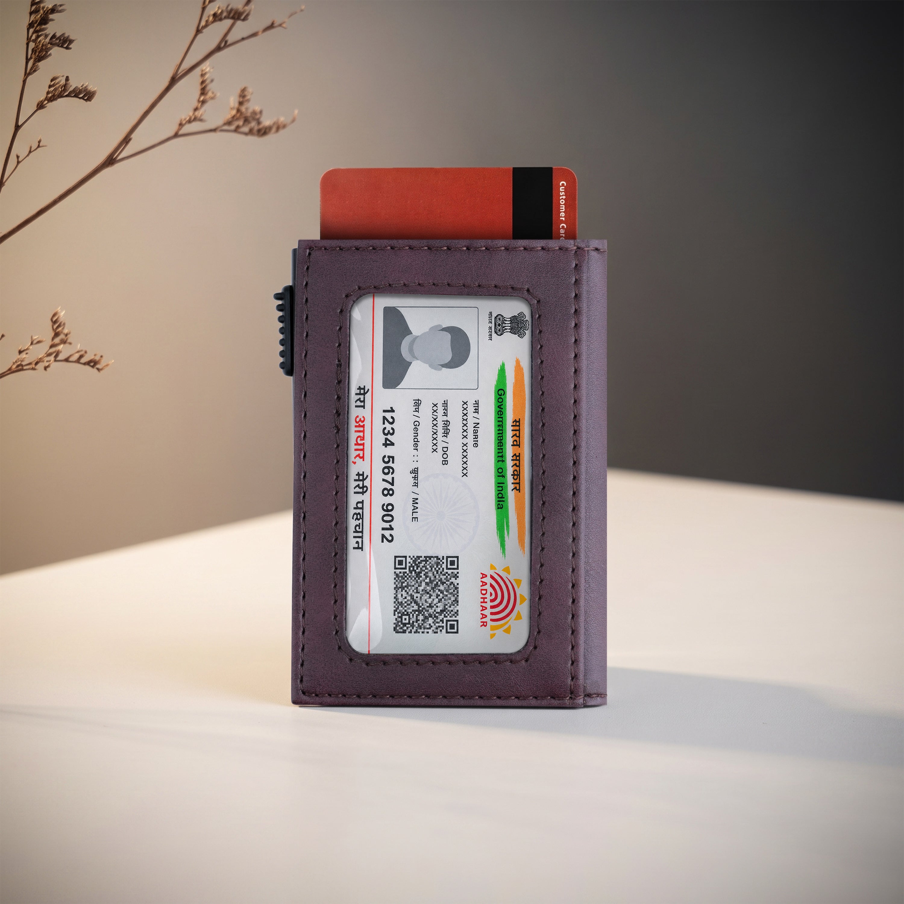 Aero Vault 2.0 RFID Protected Pop-Up Cardholder - Wine